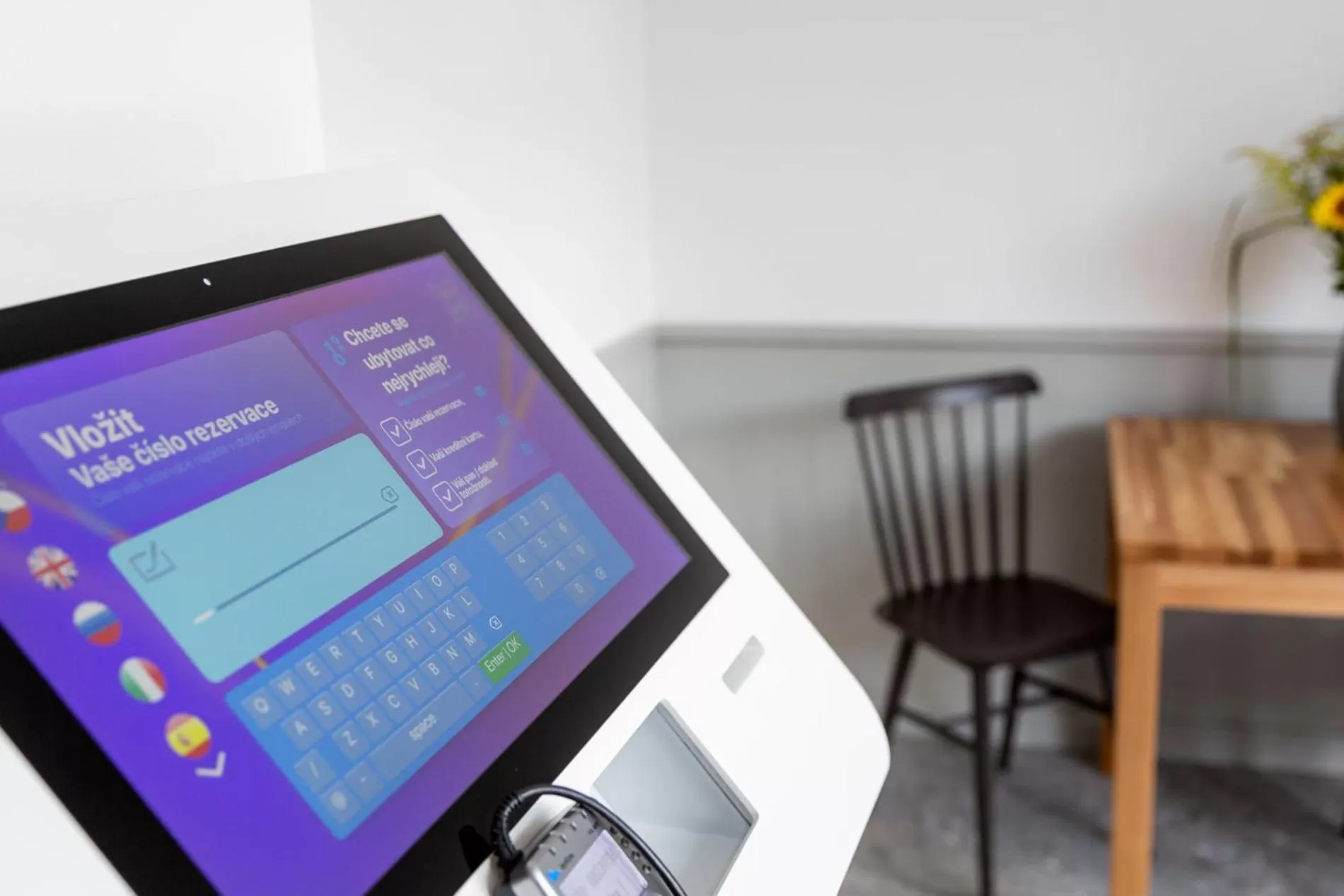 Lobby or reception in Hotel Orlík