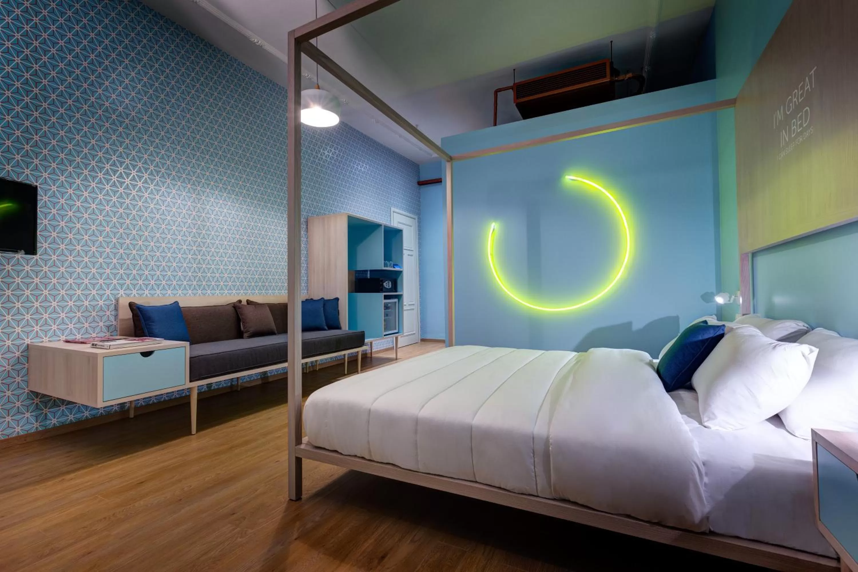 Decorative detail, Bed in Colors Urban Hotel Thessaloniki