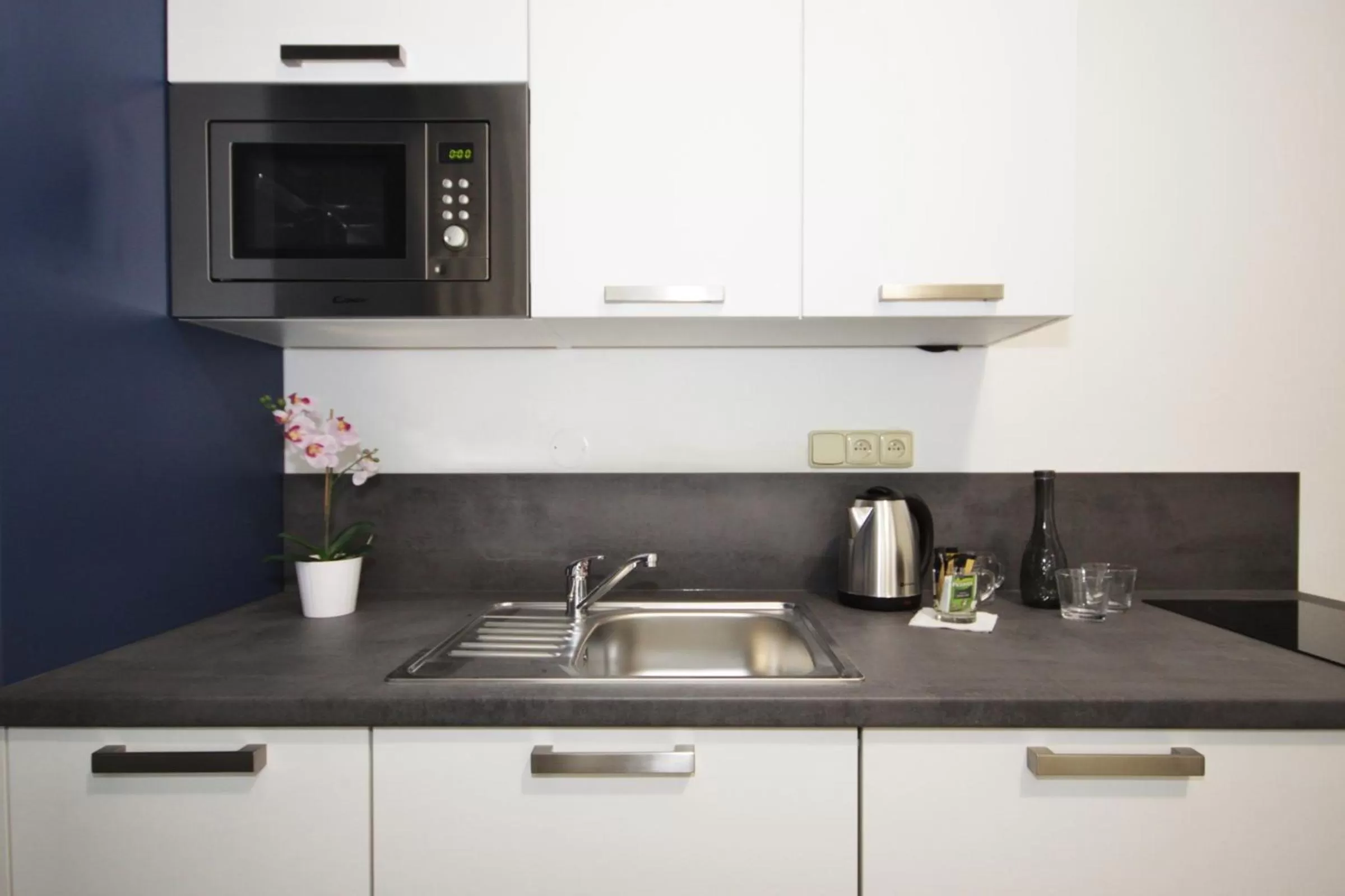 Kitchen or kitchenette in Alveo Suites