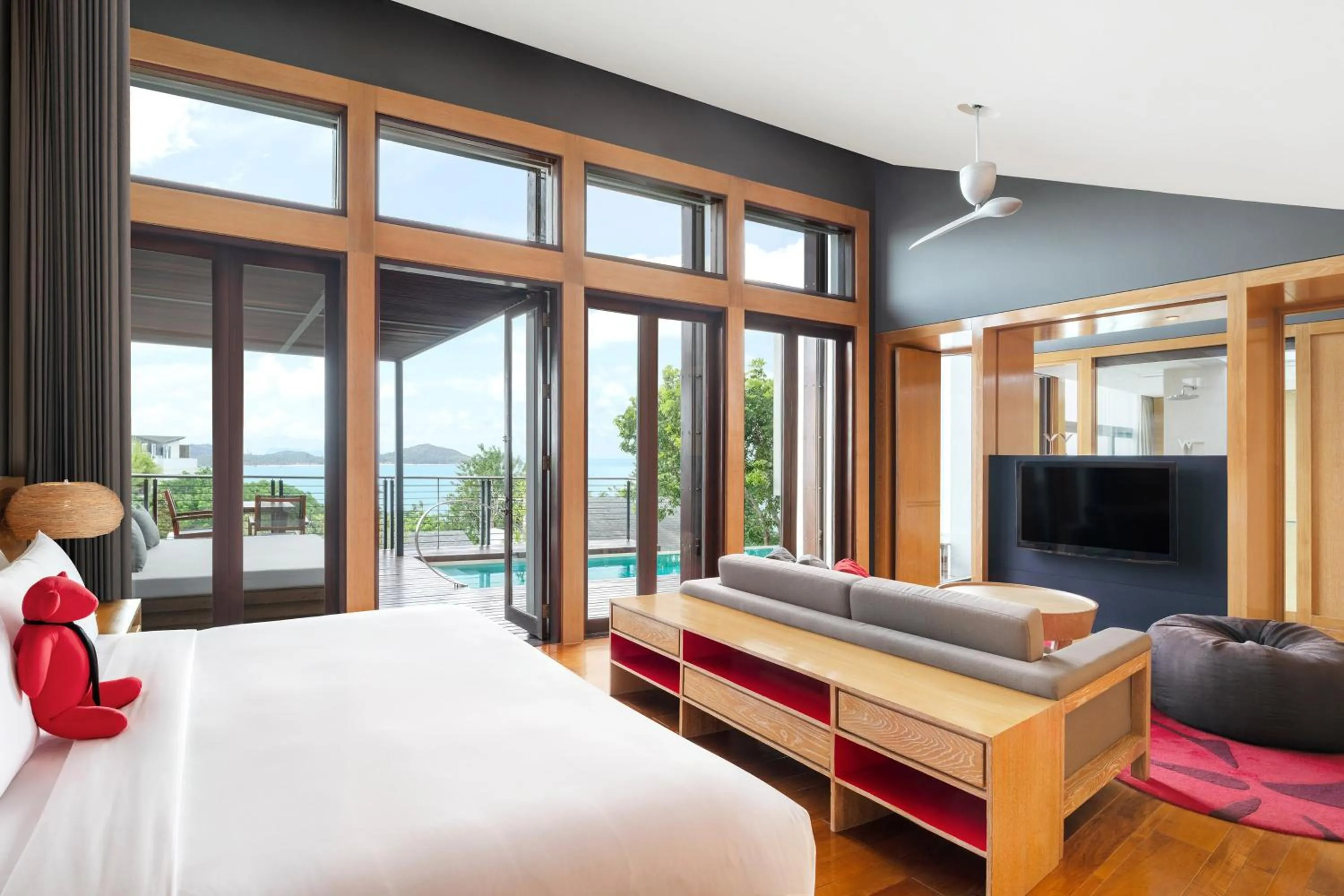 Photo of the whole room, Bed in W Koh Samui