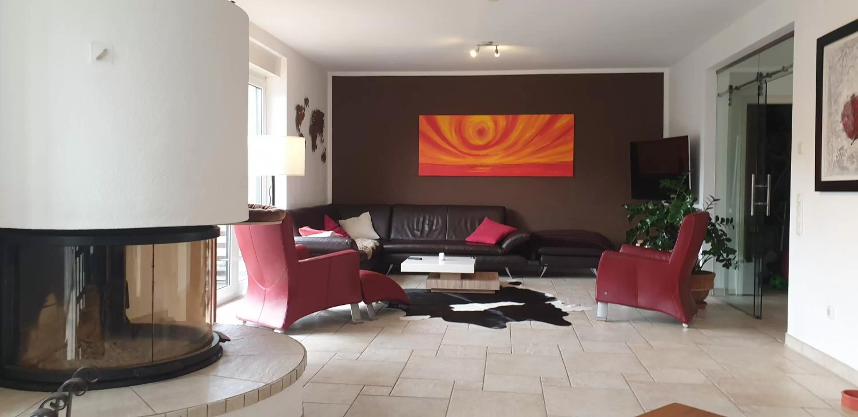 Living room in Schönste Lage am Rhein in unmittelbarer Stadtnähe, B & B