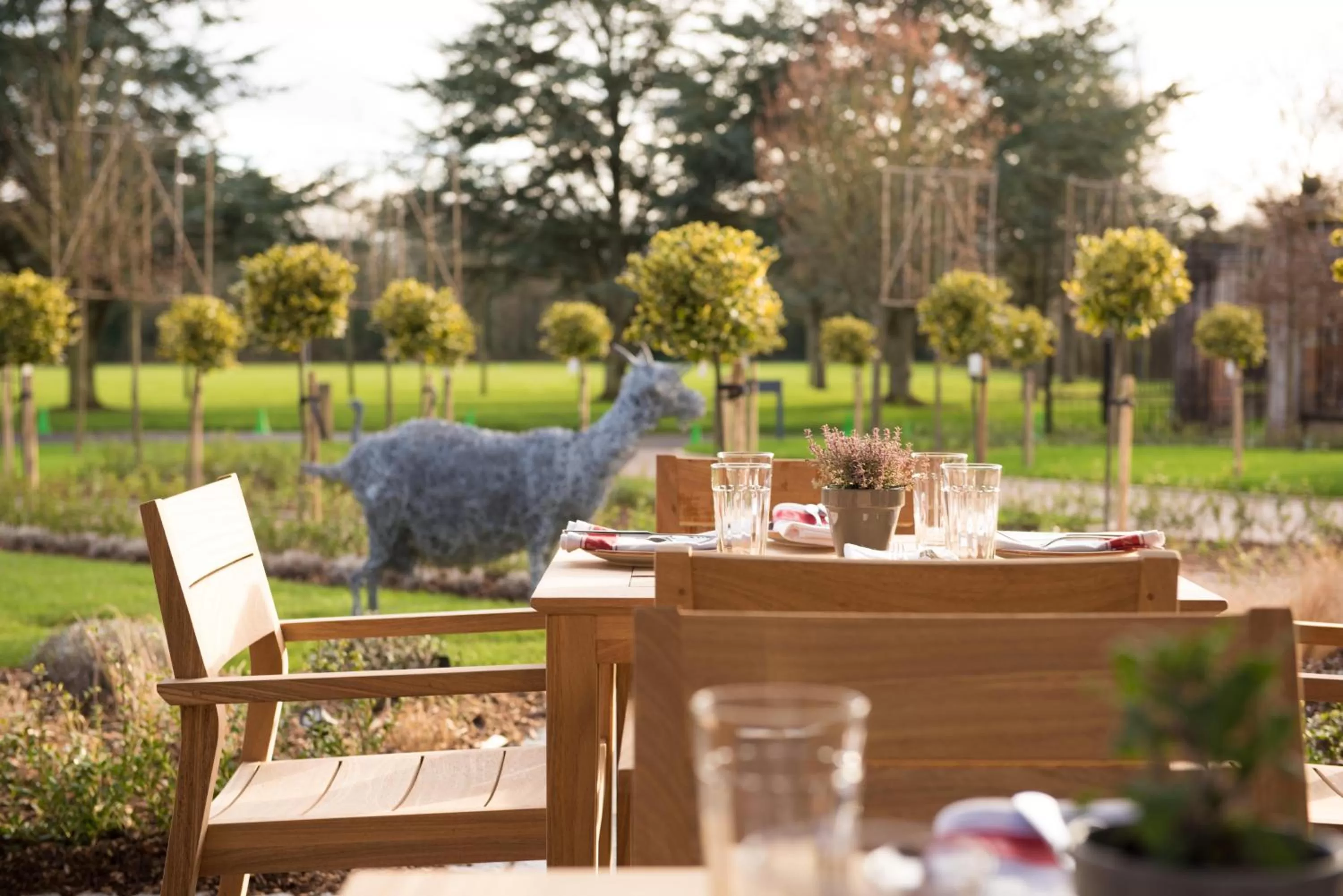 Patio in Chewton Glen Hotel - an Iconic Luxury Hotel