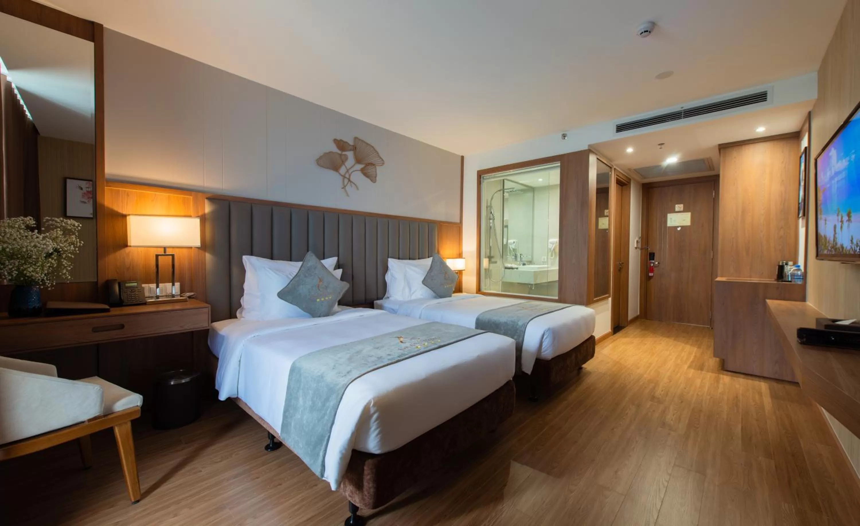 Bed in Grand Gosia Hotel