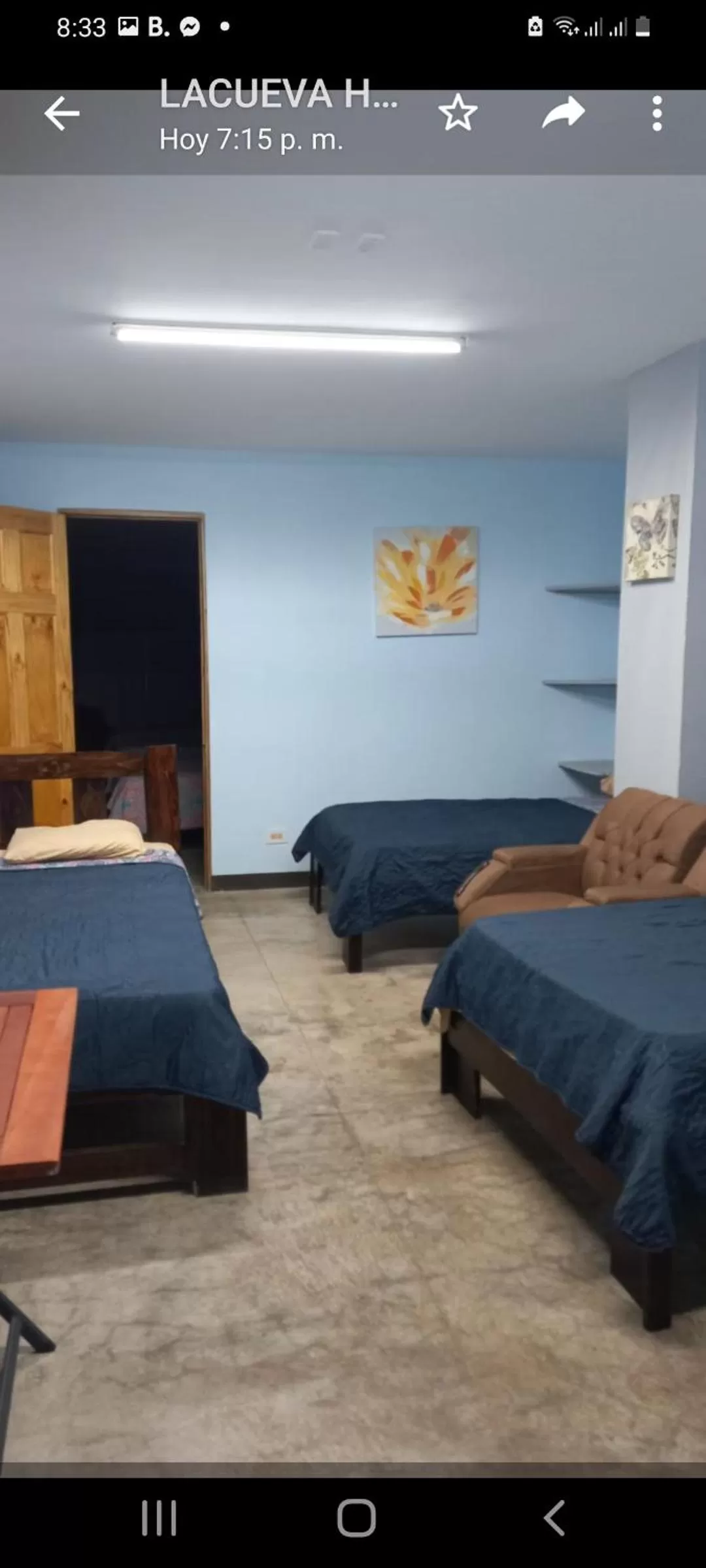 Bed in Hotel la Cueva Limon