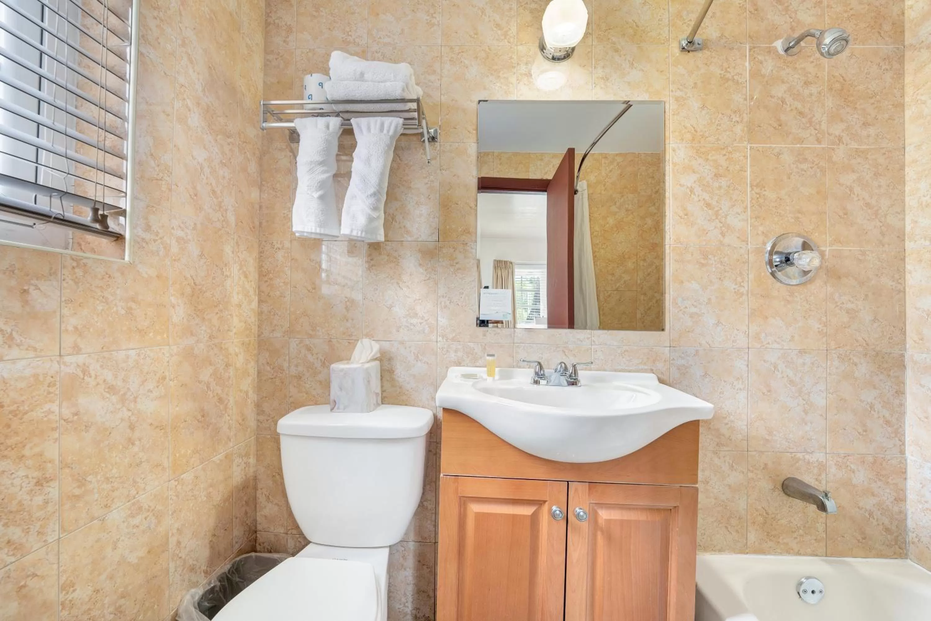 Bathroom in Travelodge by Wyndham Miami Biscayne Bay