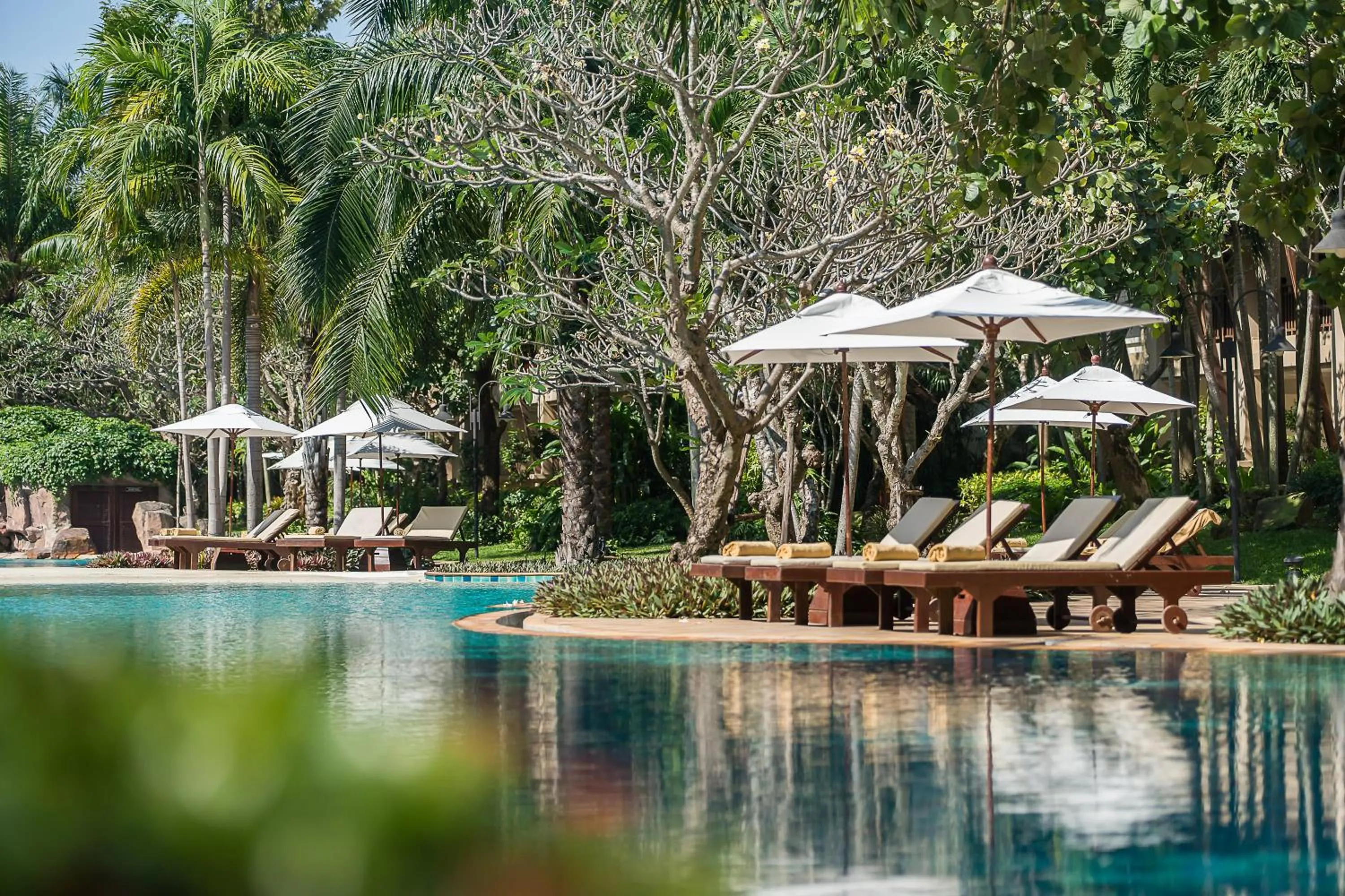 Swimming pool in Ravindra Beach Resort & Spa - SHA Extra Plus