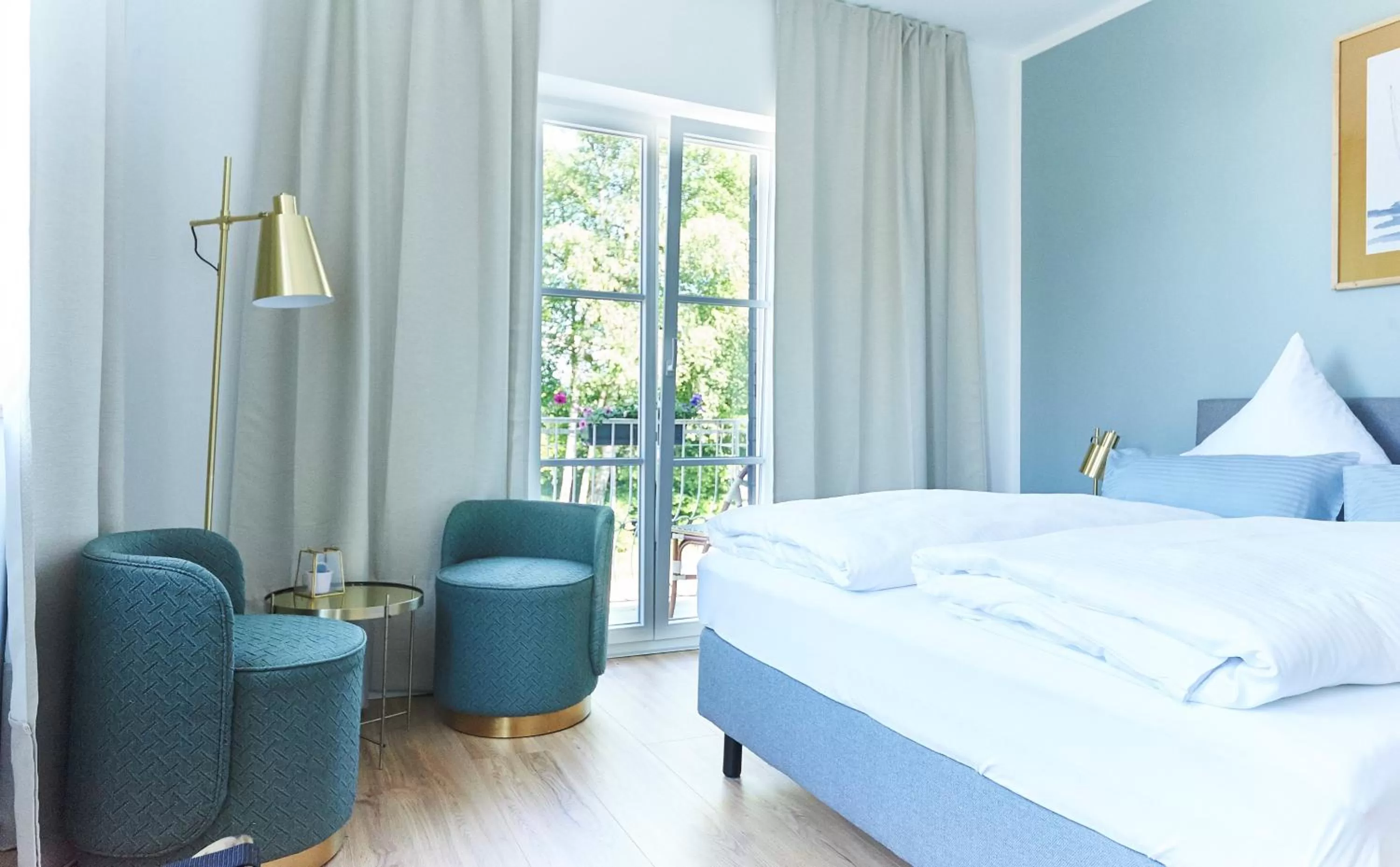 Bed in Hotel Garni Goldammer