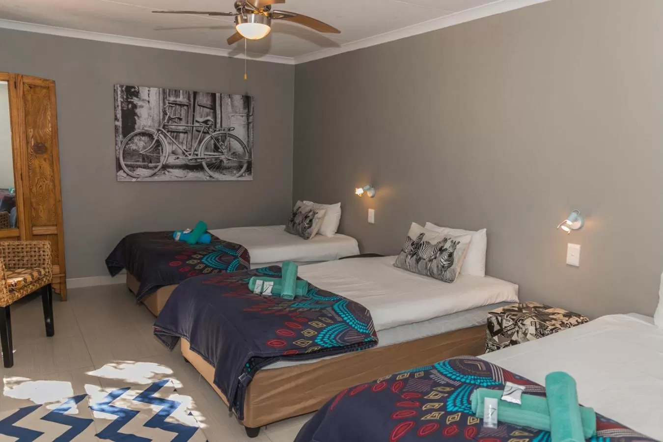 Bed in Out of Africa Town Lodge