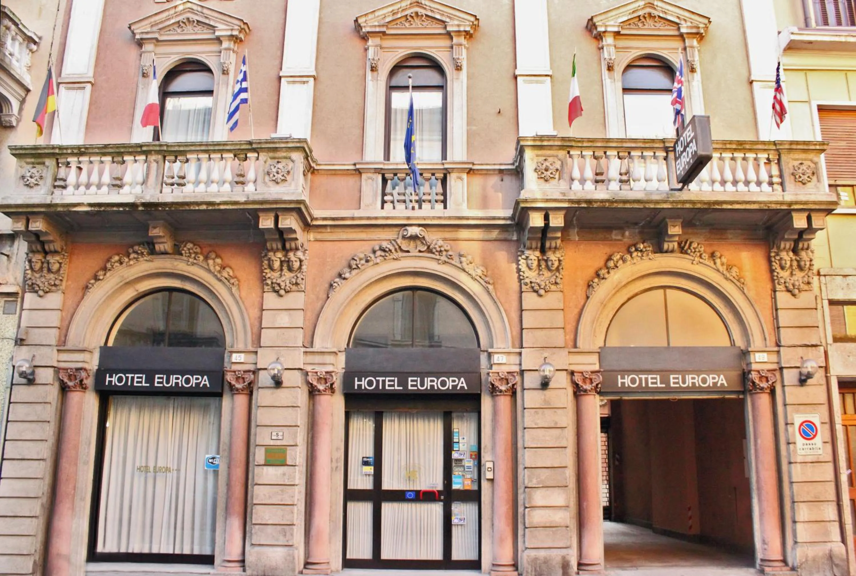 Facade/entrance in Hotel Europa