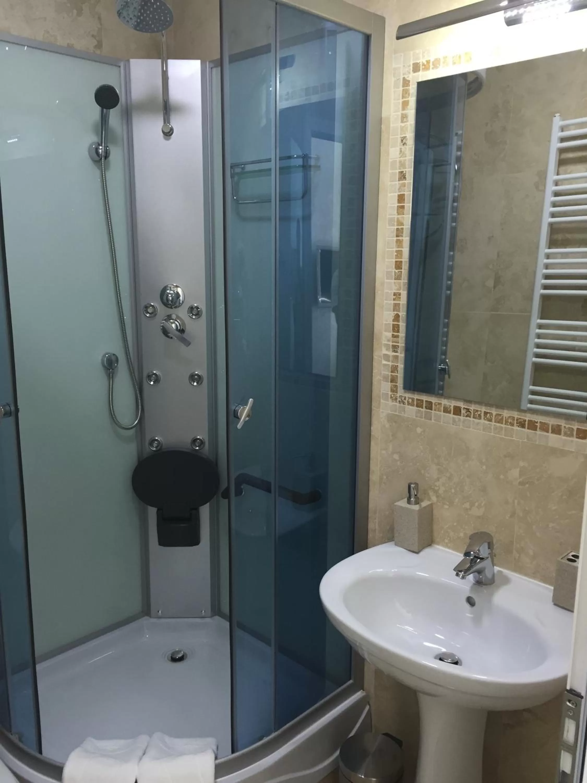 Shower in Hamlet Hotel