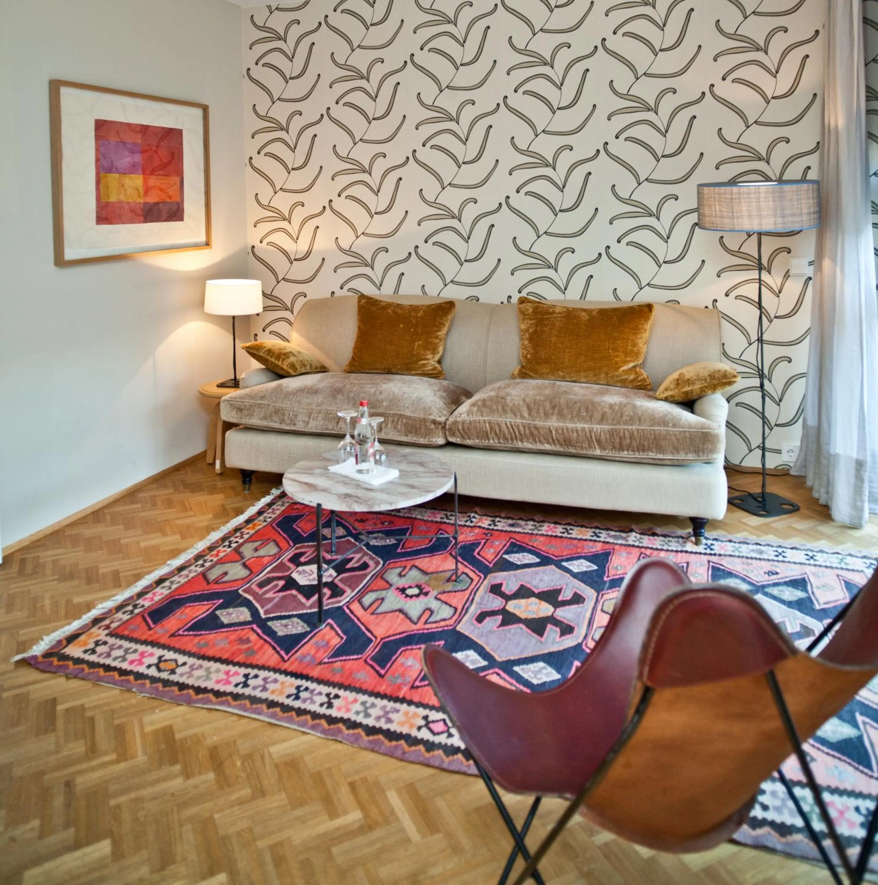 Seating area in CORTIINA Hotel