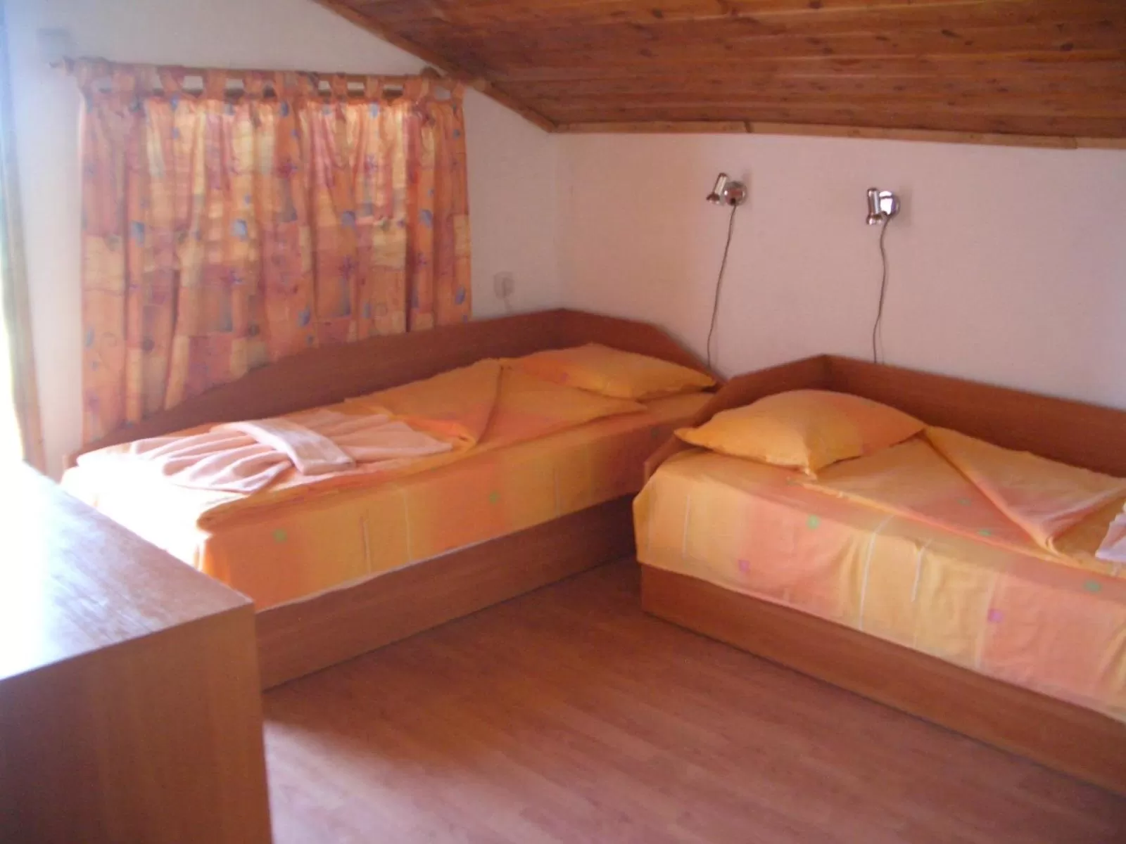 Bed in Hotel Poseidon