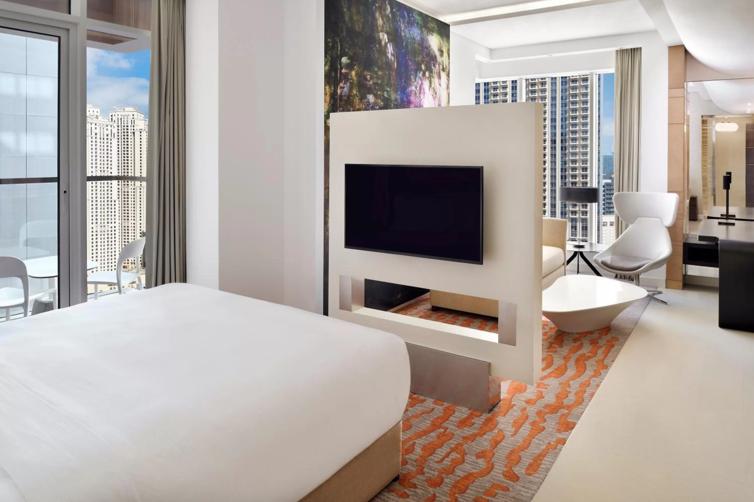 Photo of the whole room, Bed in Crowne Plaza Dubai Marina by IHG