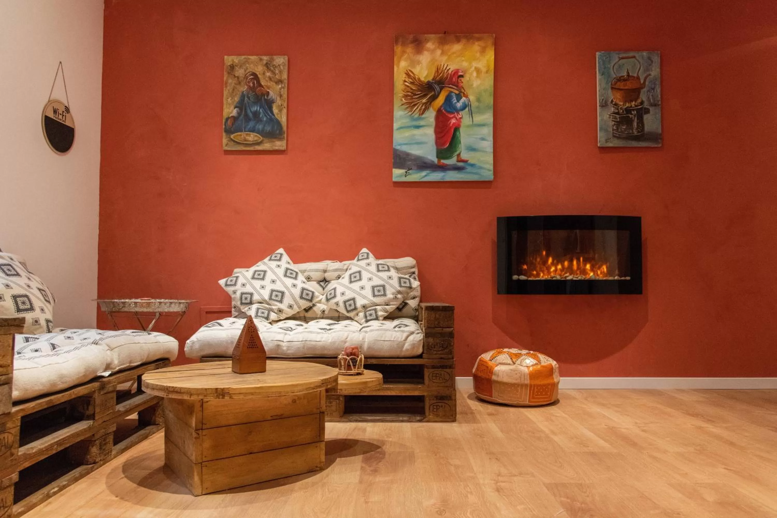 Living room in Aux 3 Nuances Suites Privatives & Spa