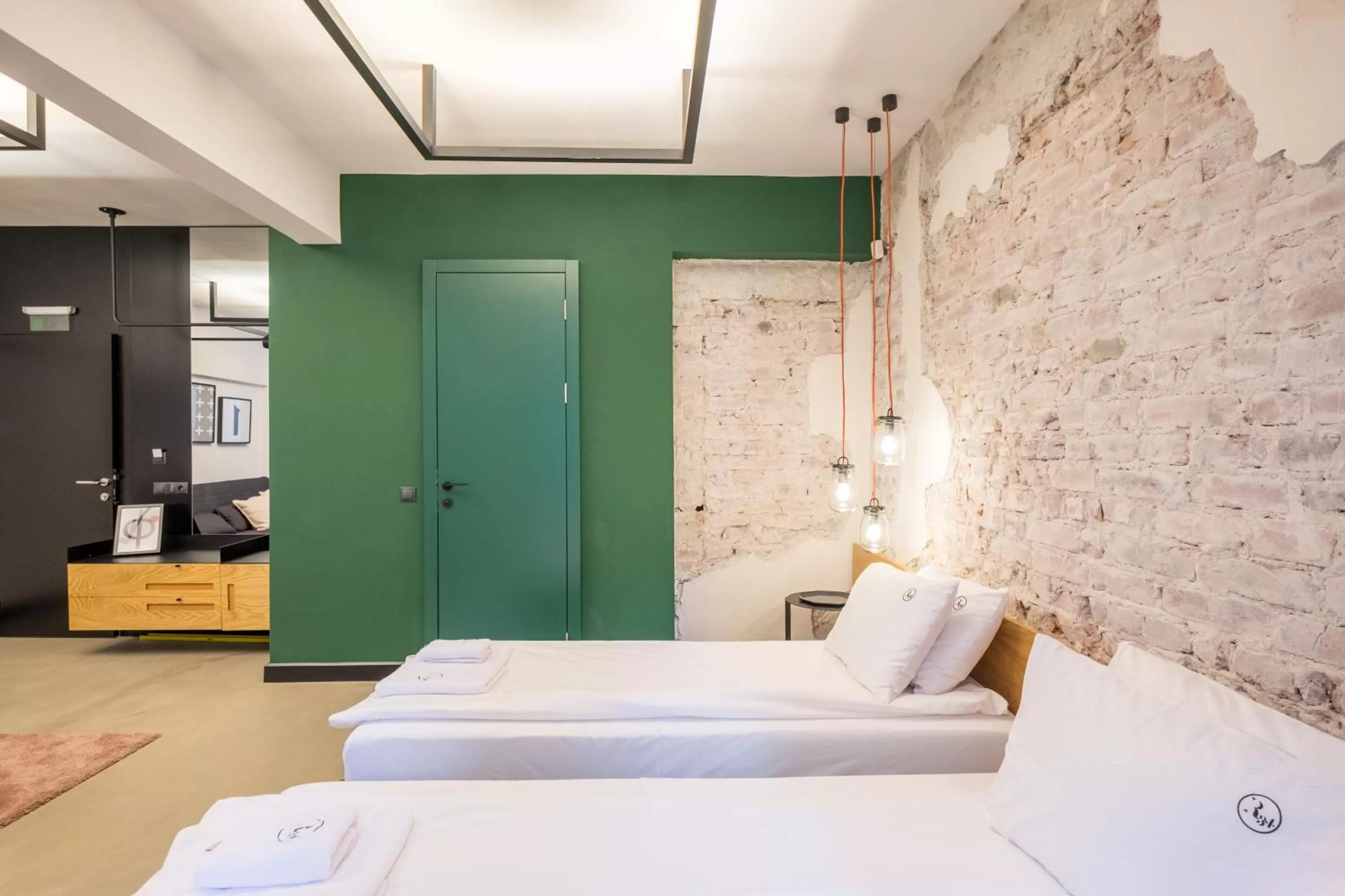 Bed in R34 Boutique Hotel