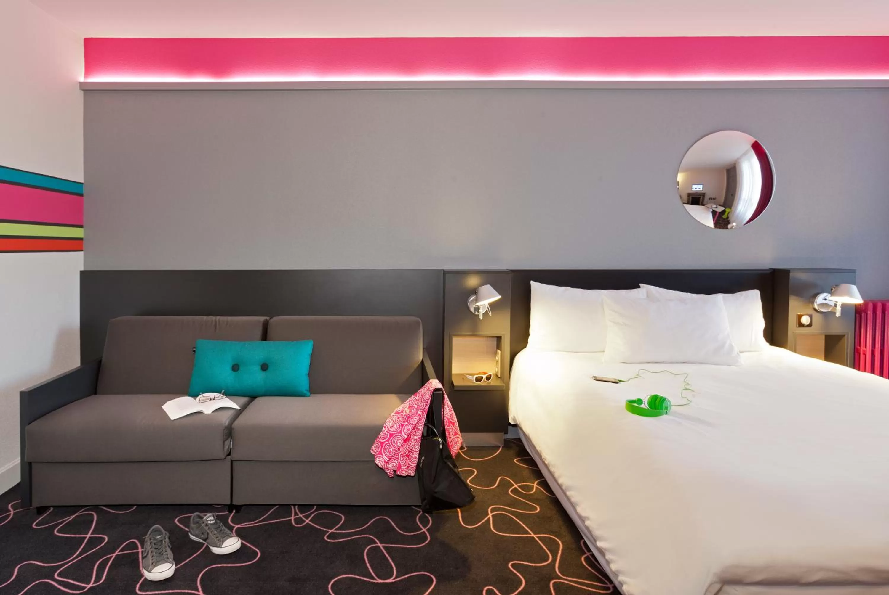 Bedroom, Bed in ibis Styles Roanne Centre Gare