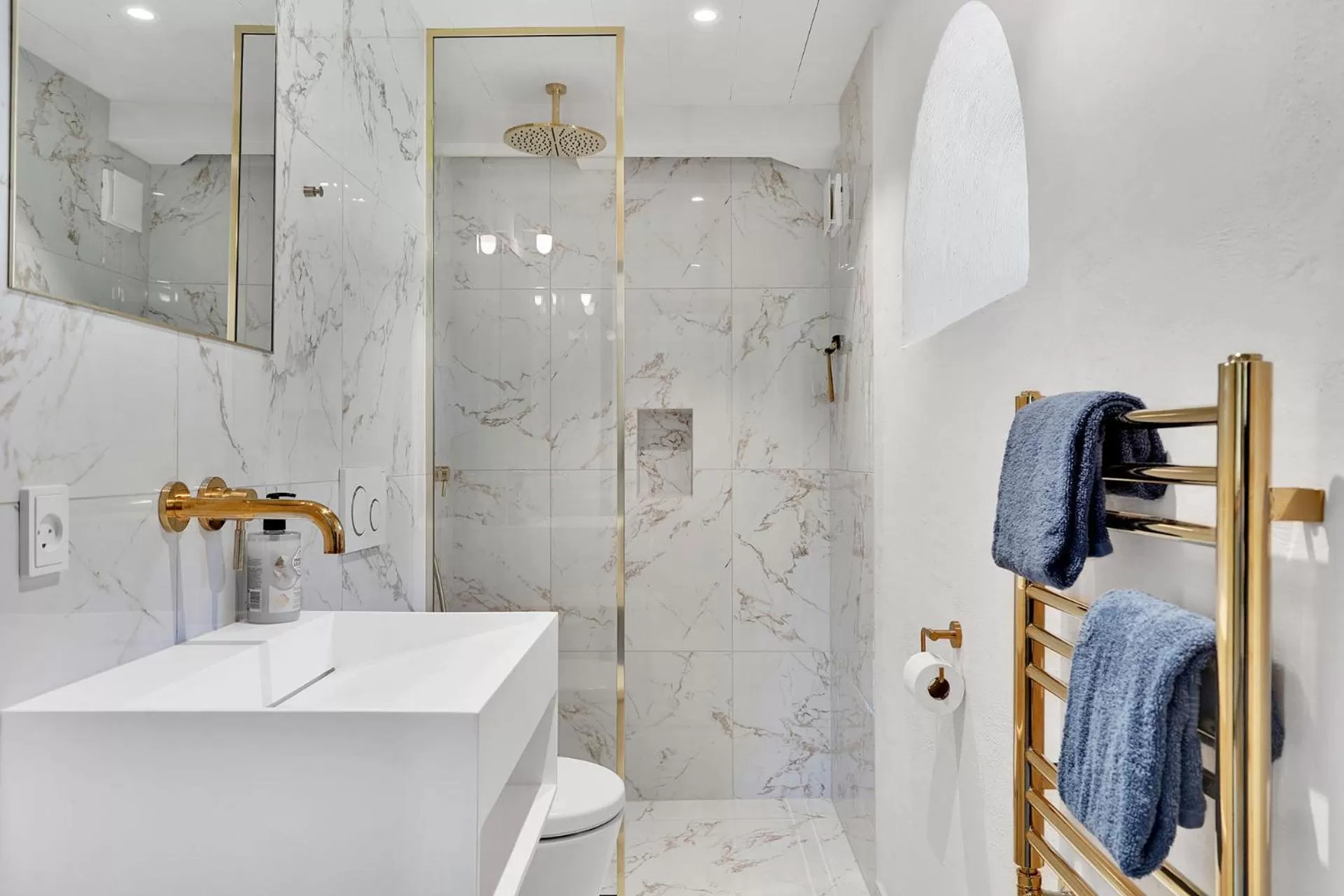 Bathroom in Hørhavegården B&B