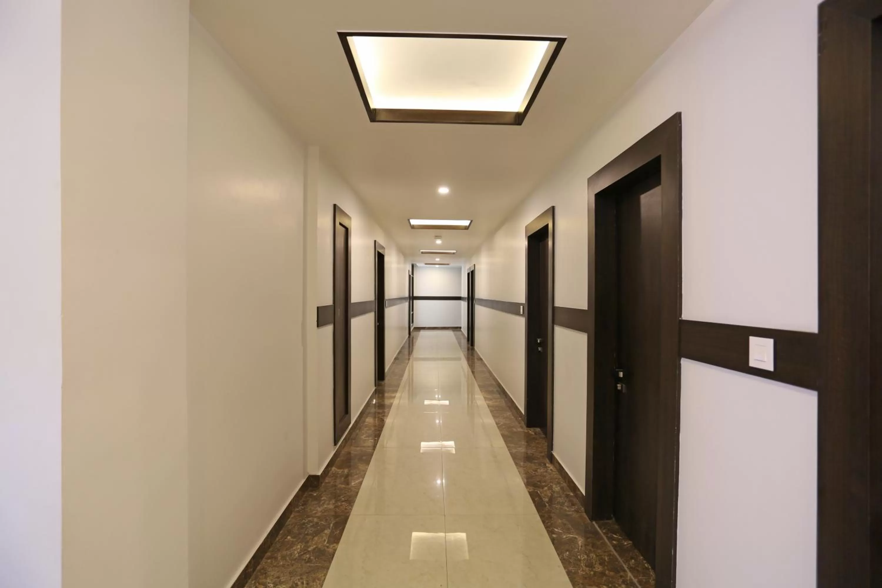 Lobby or reception in Hotel The Royal Krishna