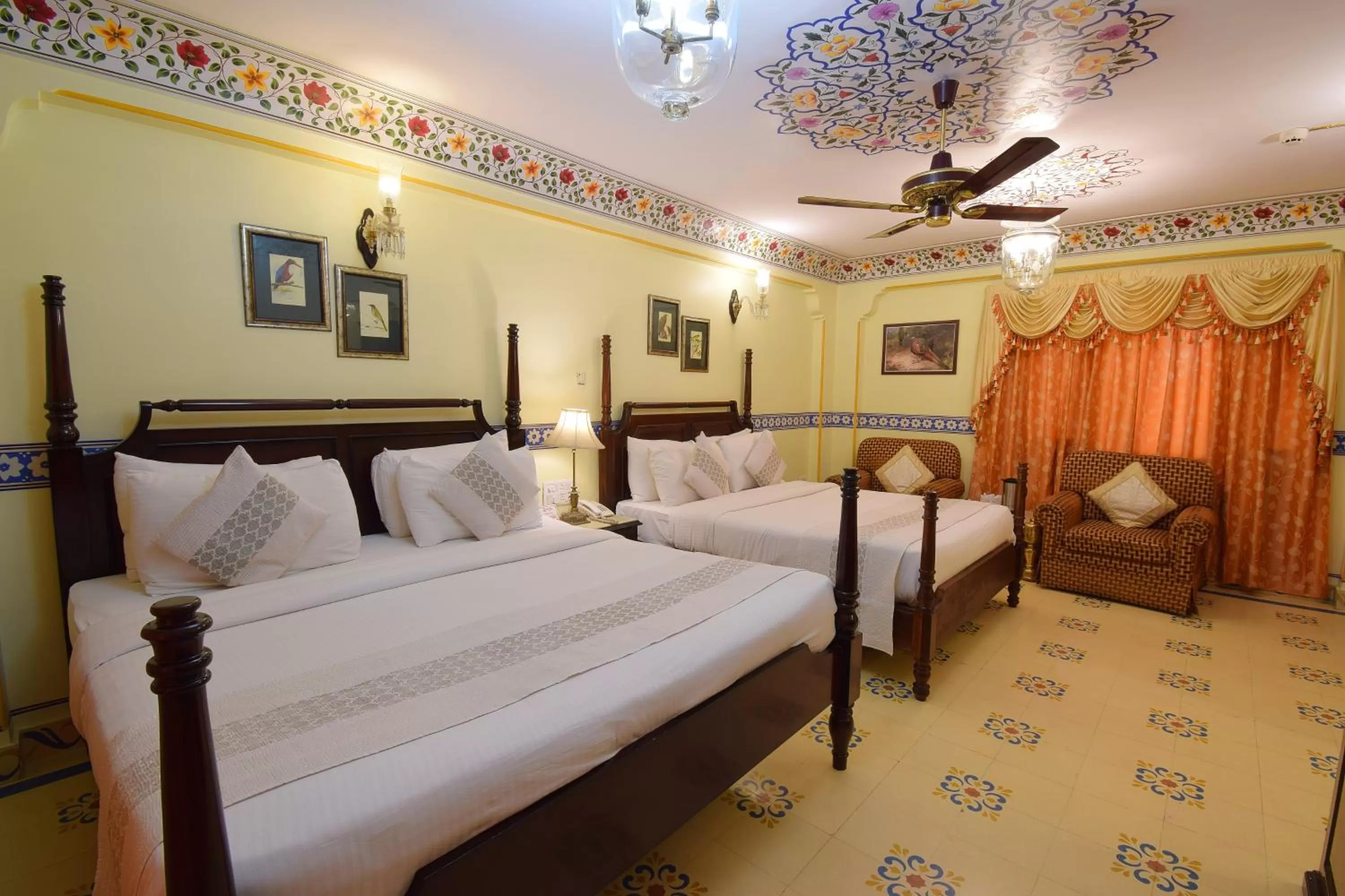 Photo of the whole room, Bed in Umaid Bhawan - A Heritage Style Boutique Hotel