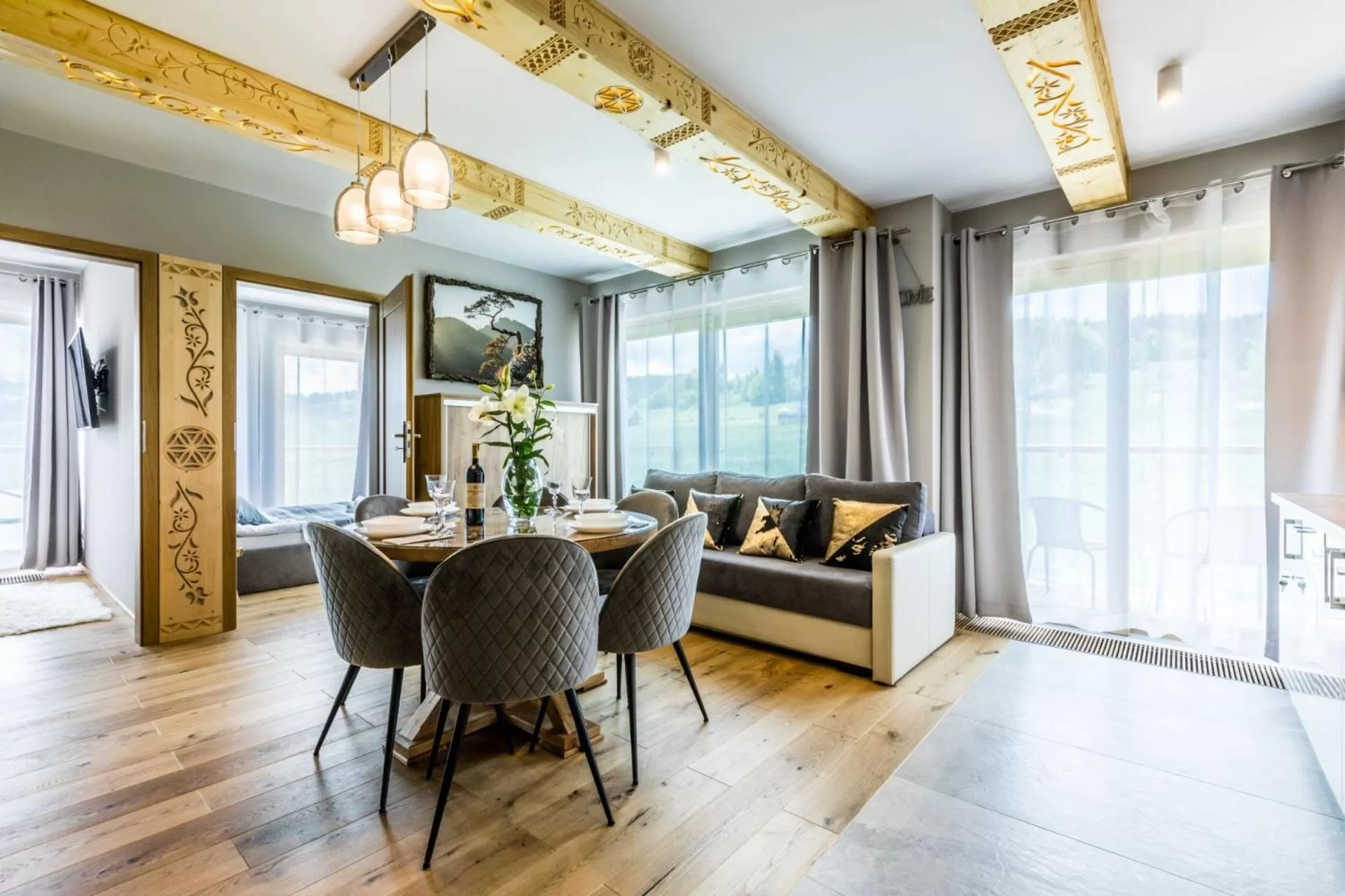 Kitchen or kitchenette in Białka Residence Ski - 50 m do Termy Bania Odkryj-Białke