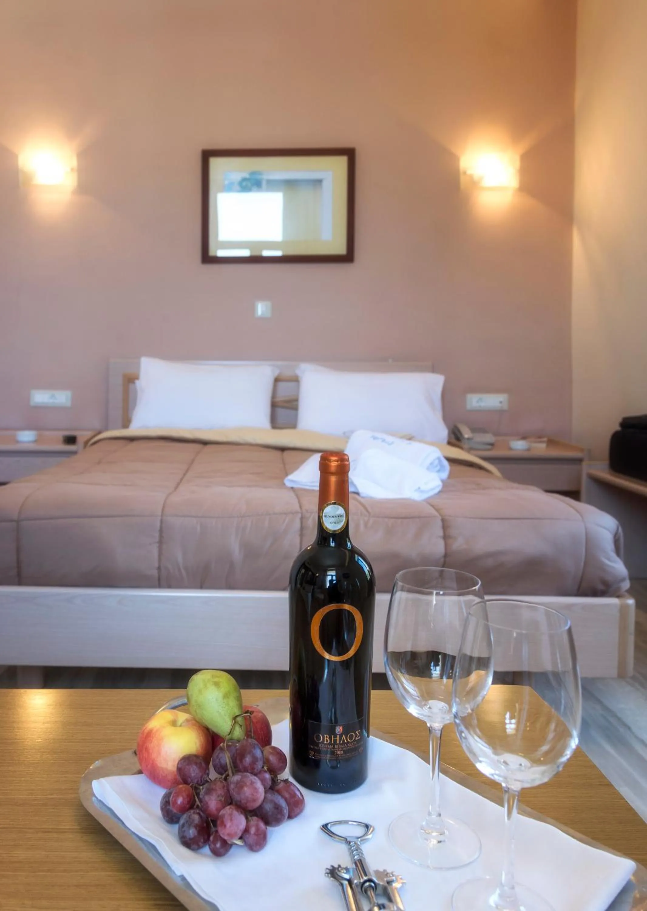 Photo of the whole room, Bed in Grecian Castle Chios