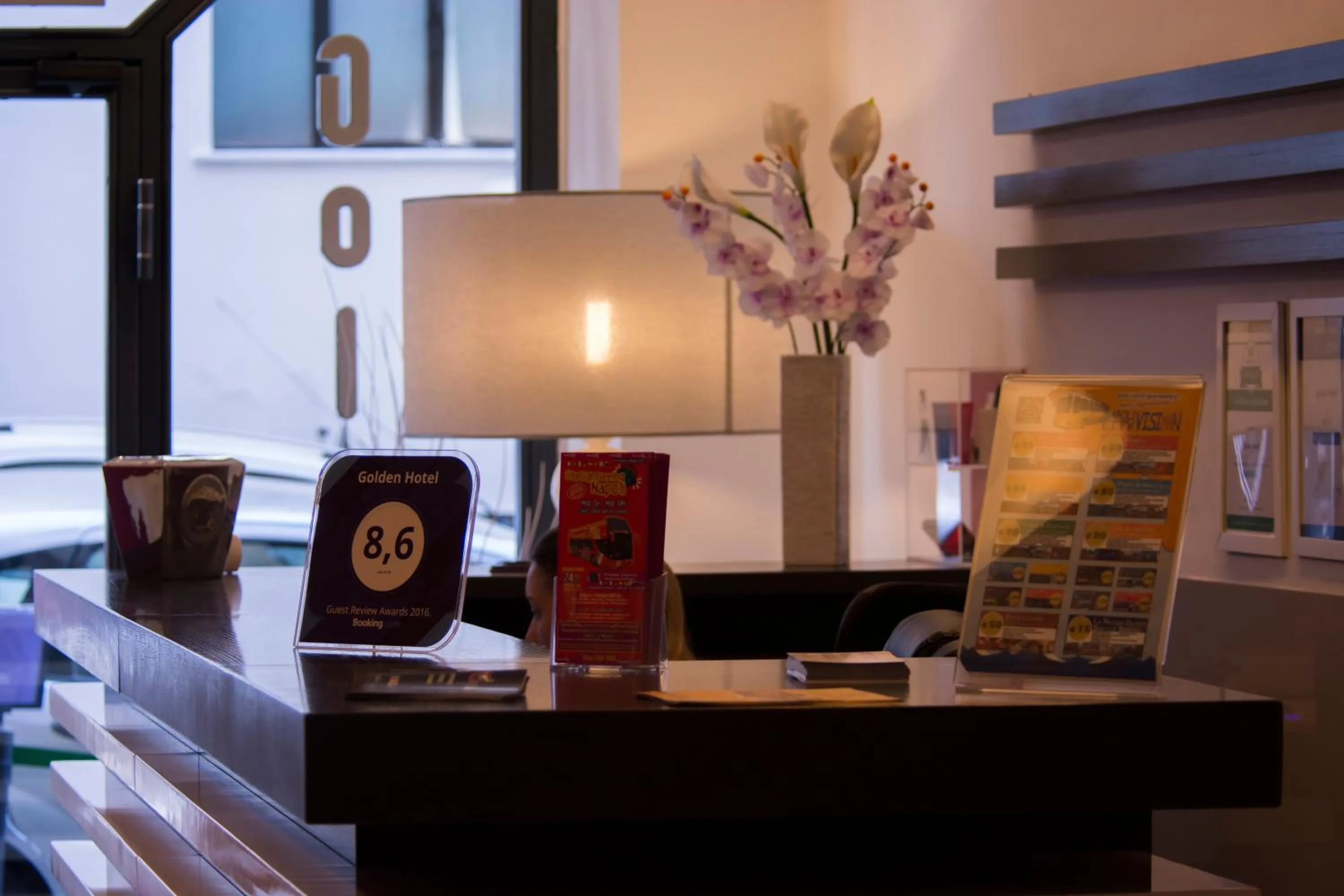 Lobby or reception in Golden Hotel