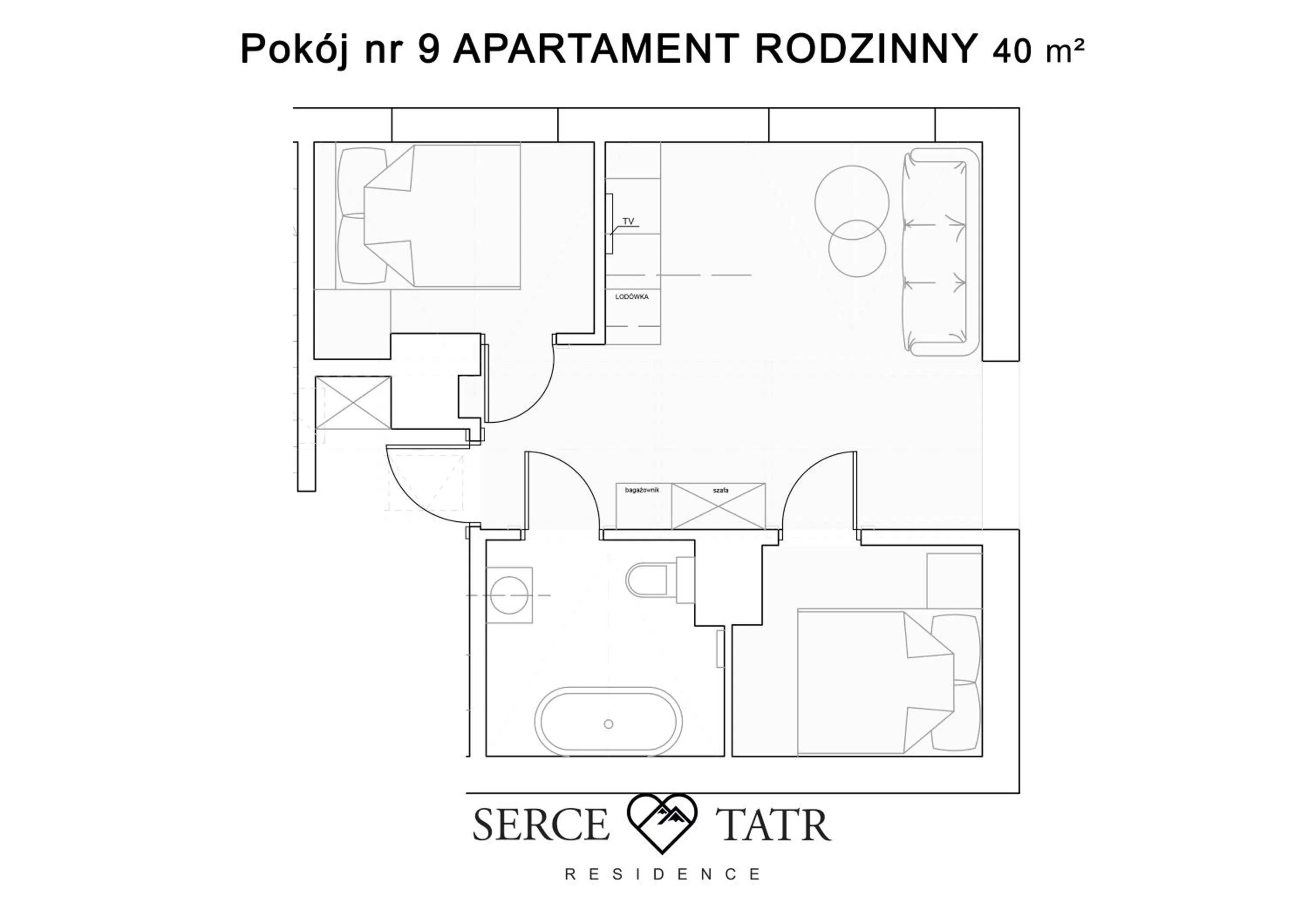 Floor Plan in Serce Tatr Residence Zakopane - blisko Krupówek
