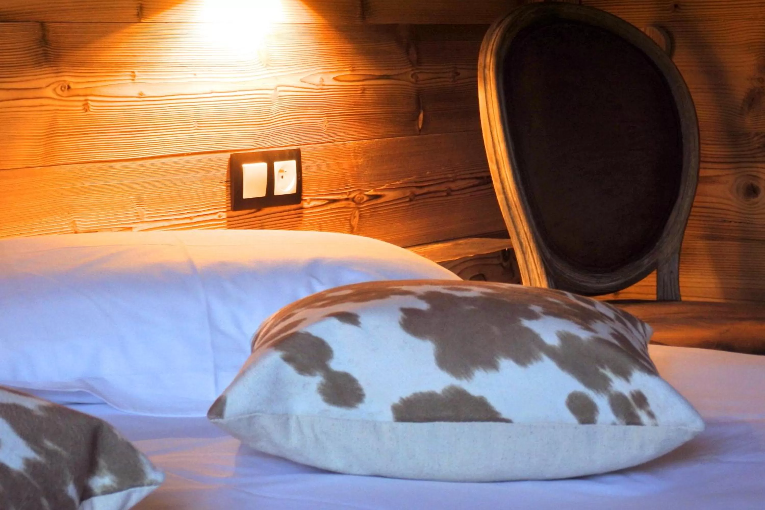 Decorative detail, Bed in Hôtel Viallet