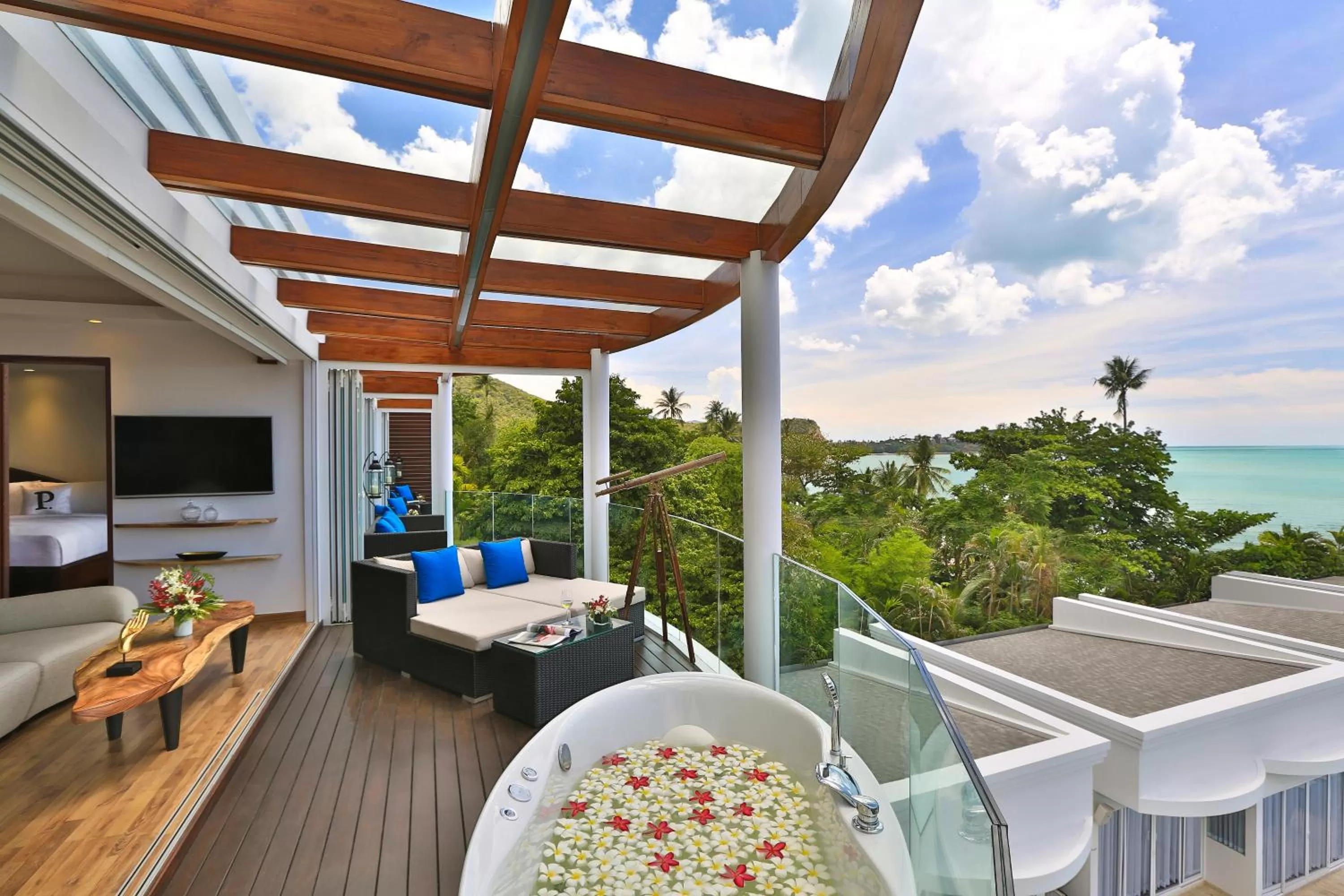 Balcony/Terrace in The Privilege Hotel Ezra Beach Club