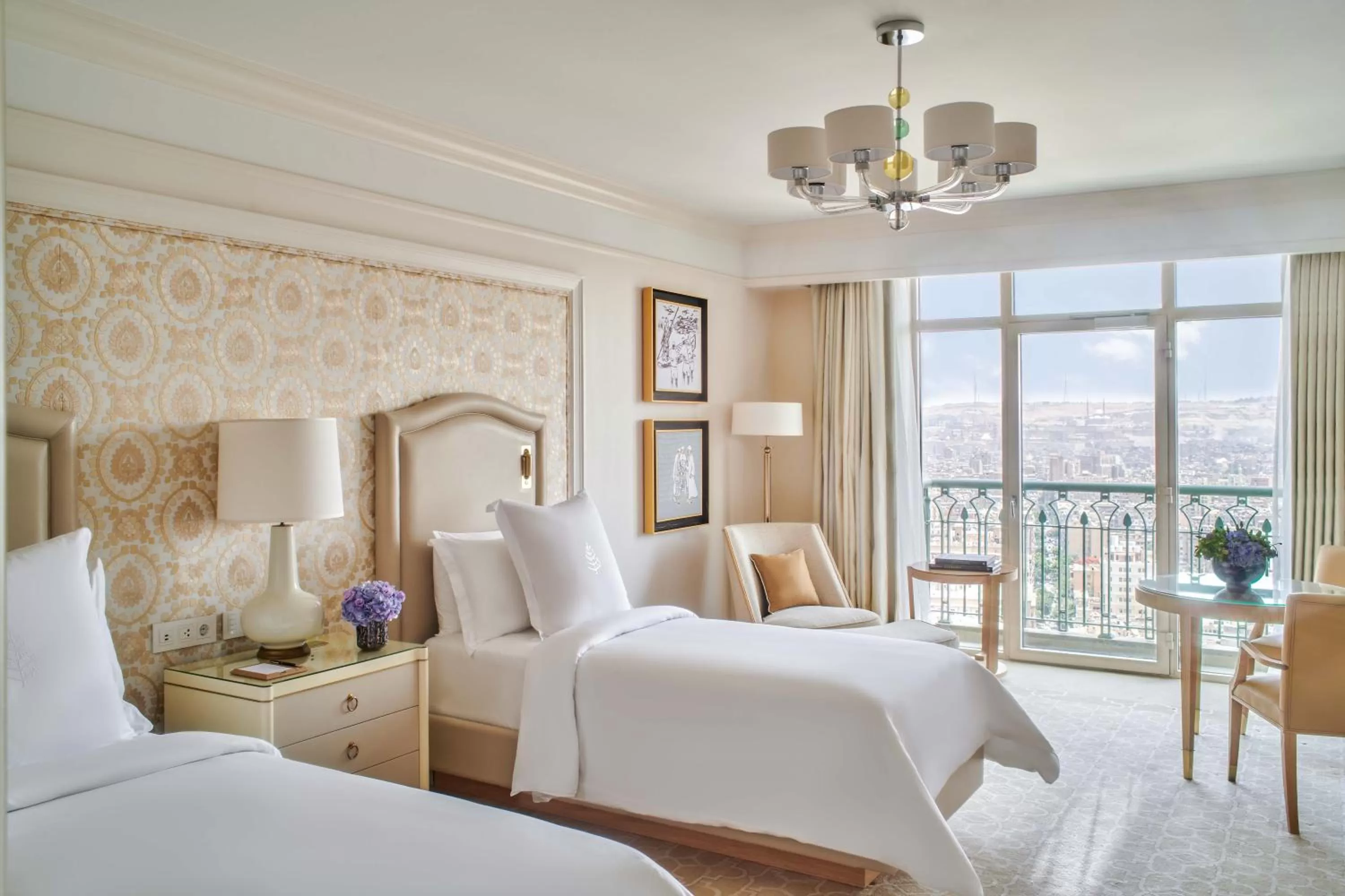 Bedroom, Bed in Four Seasons Hotel Cairo at Nile Plaza