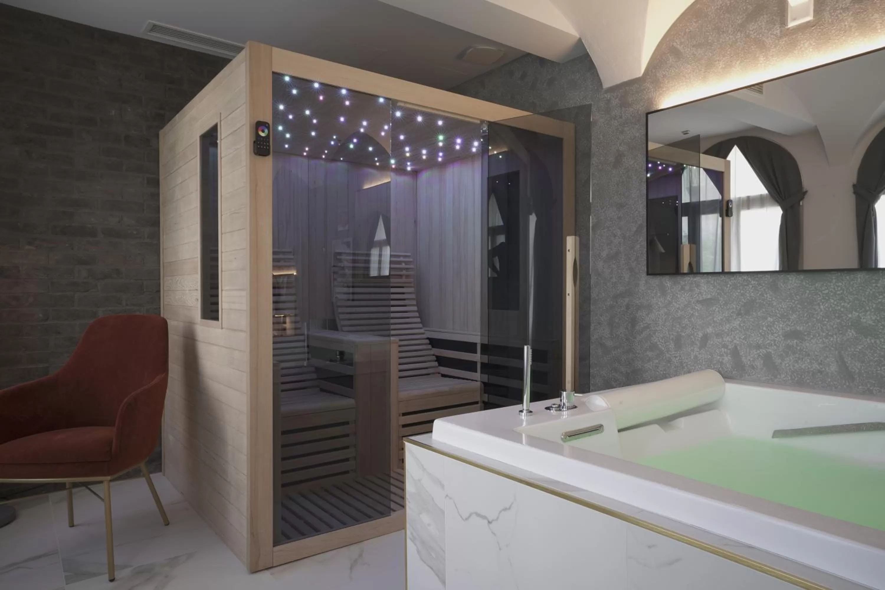 Sauna, Bed in Palazzo Santo Spirito