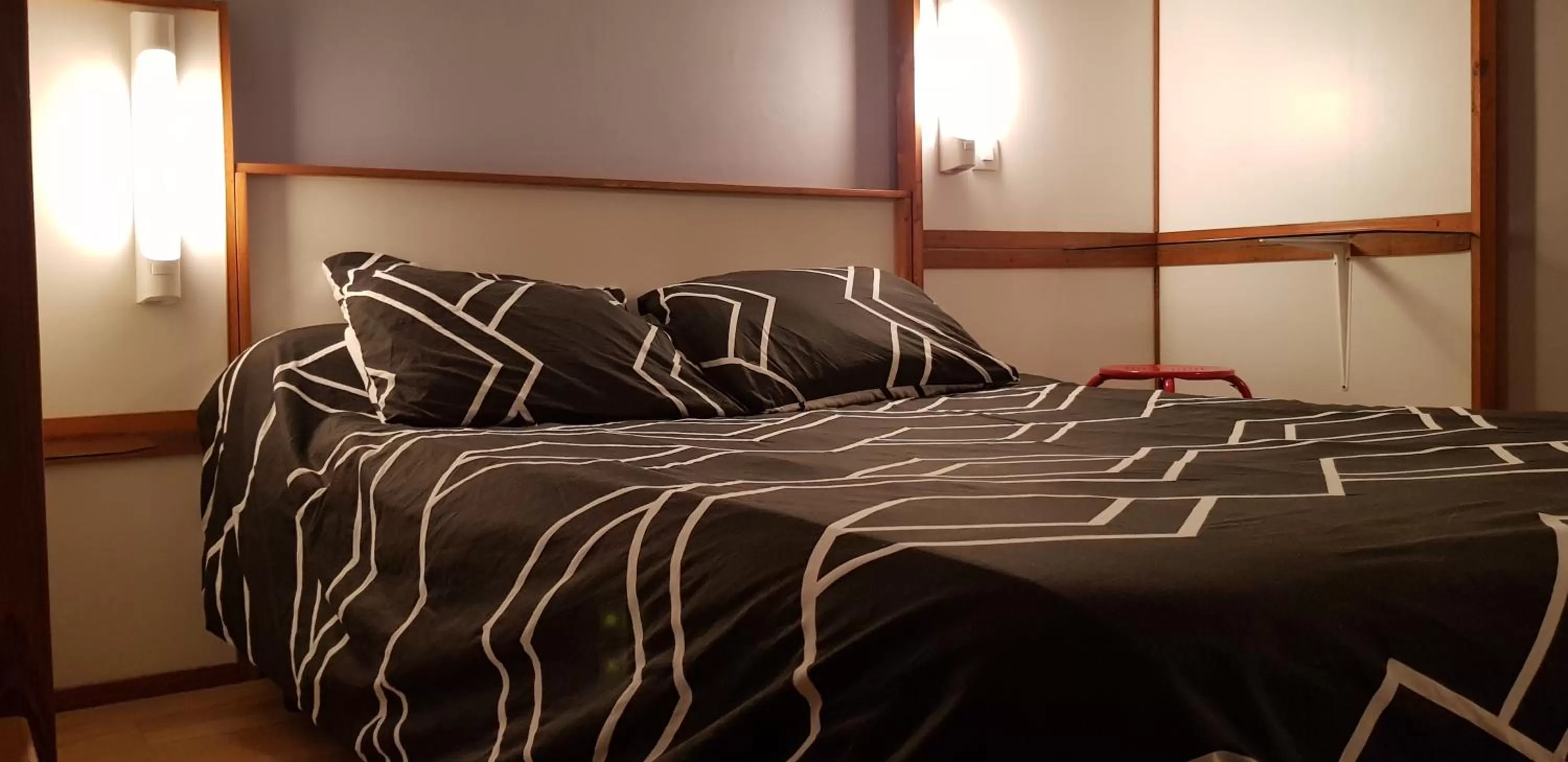 Bed in Hôtel Eco Logis Espace Bellevue