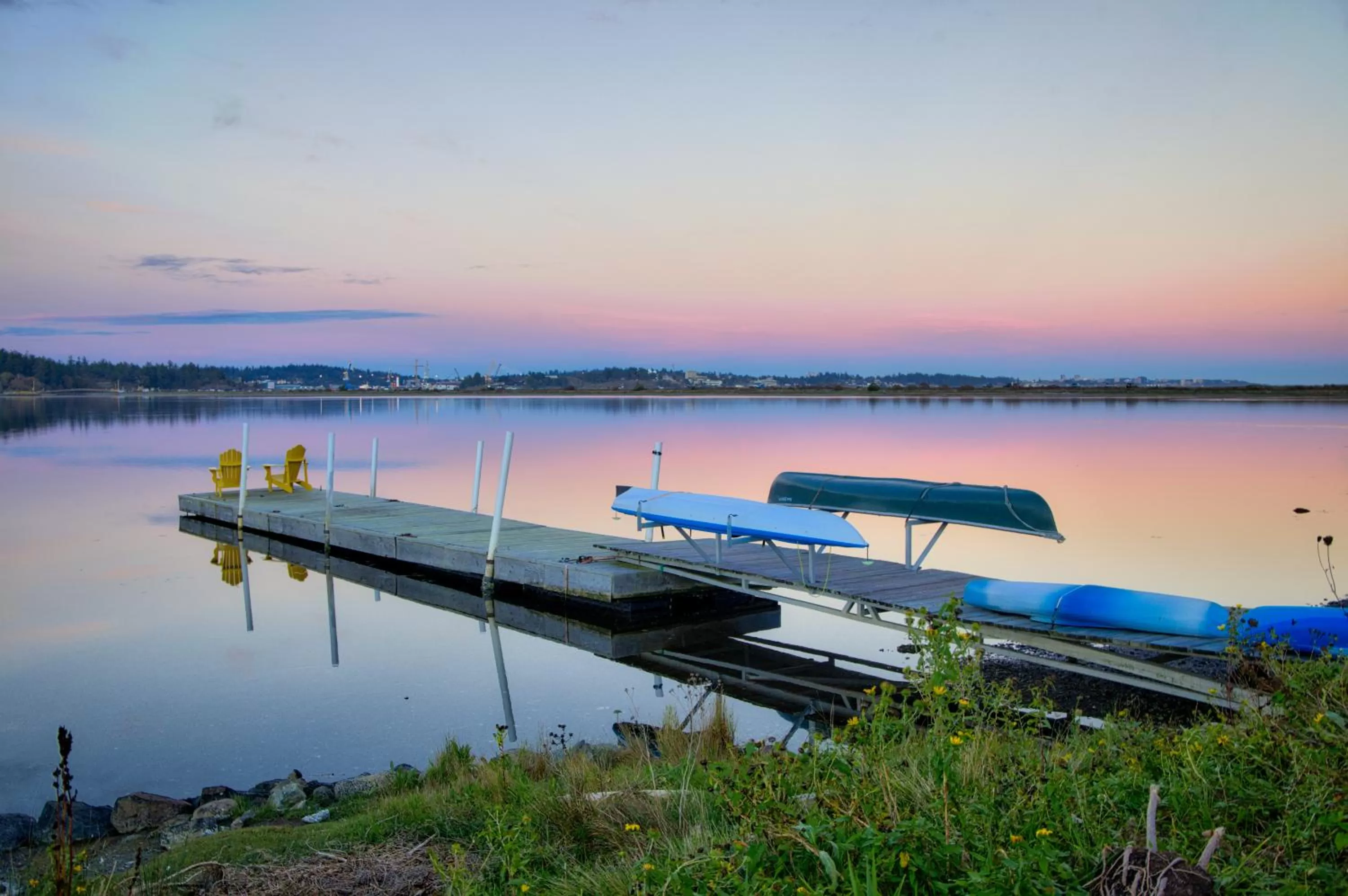 Canoeing in Birds of a Feather Victoria Oceanfront Studio Suites