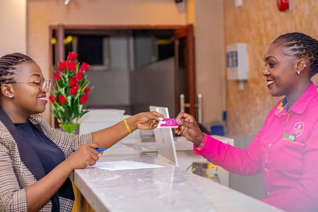 Lobby or reception in Vickmark Hotel