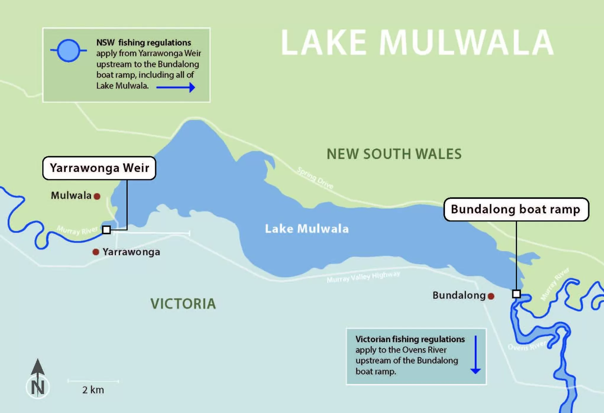 Fishing, Bird's-eye View in Lake Mulwala Hotel