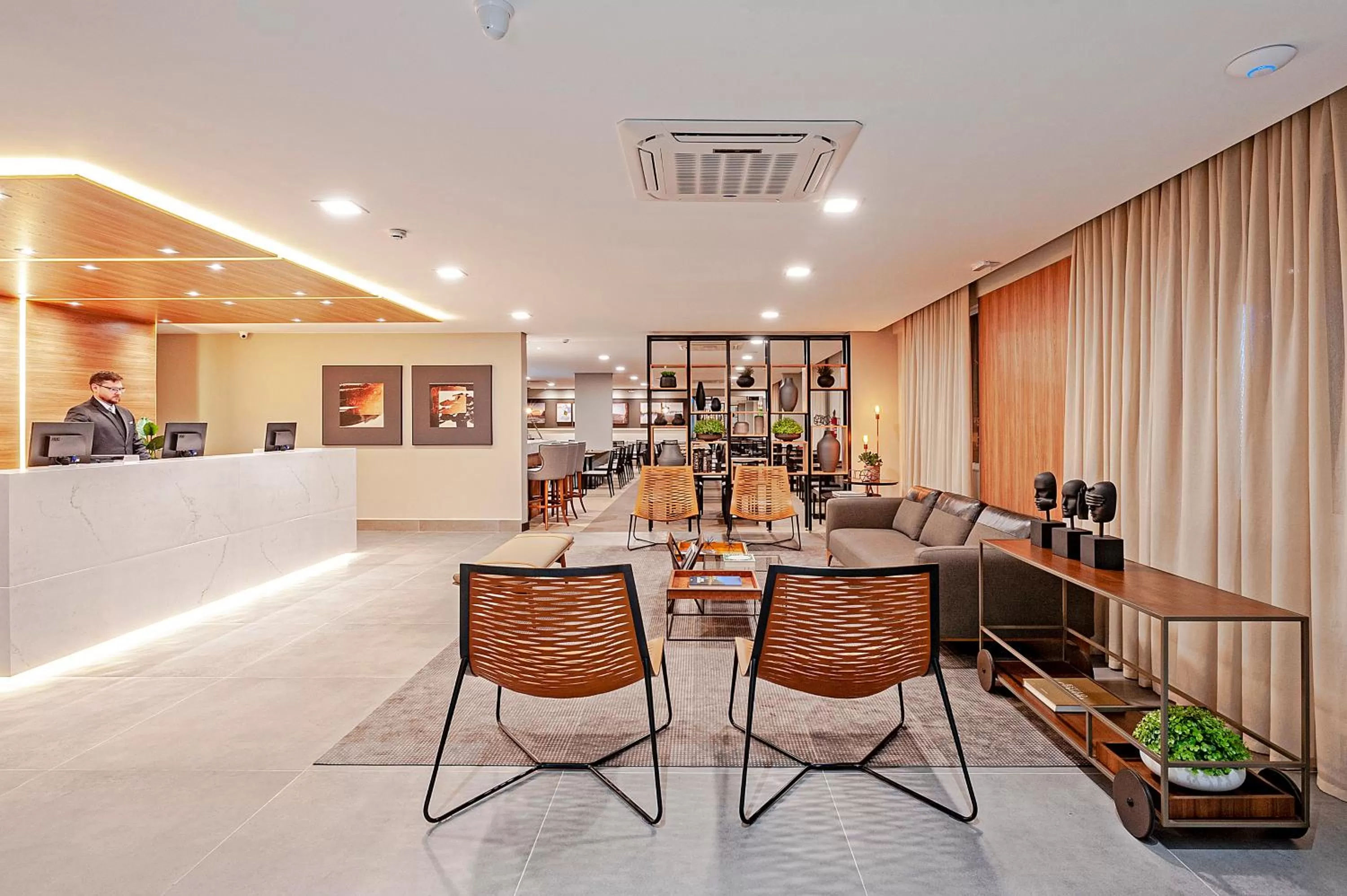 Lobby or reception in Slaviero Curitiba Aeroporto