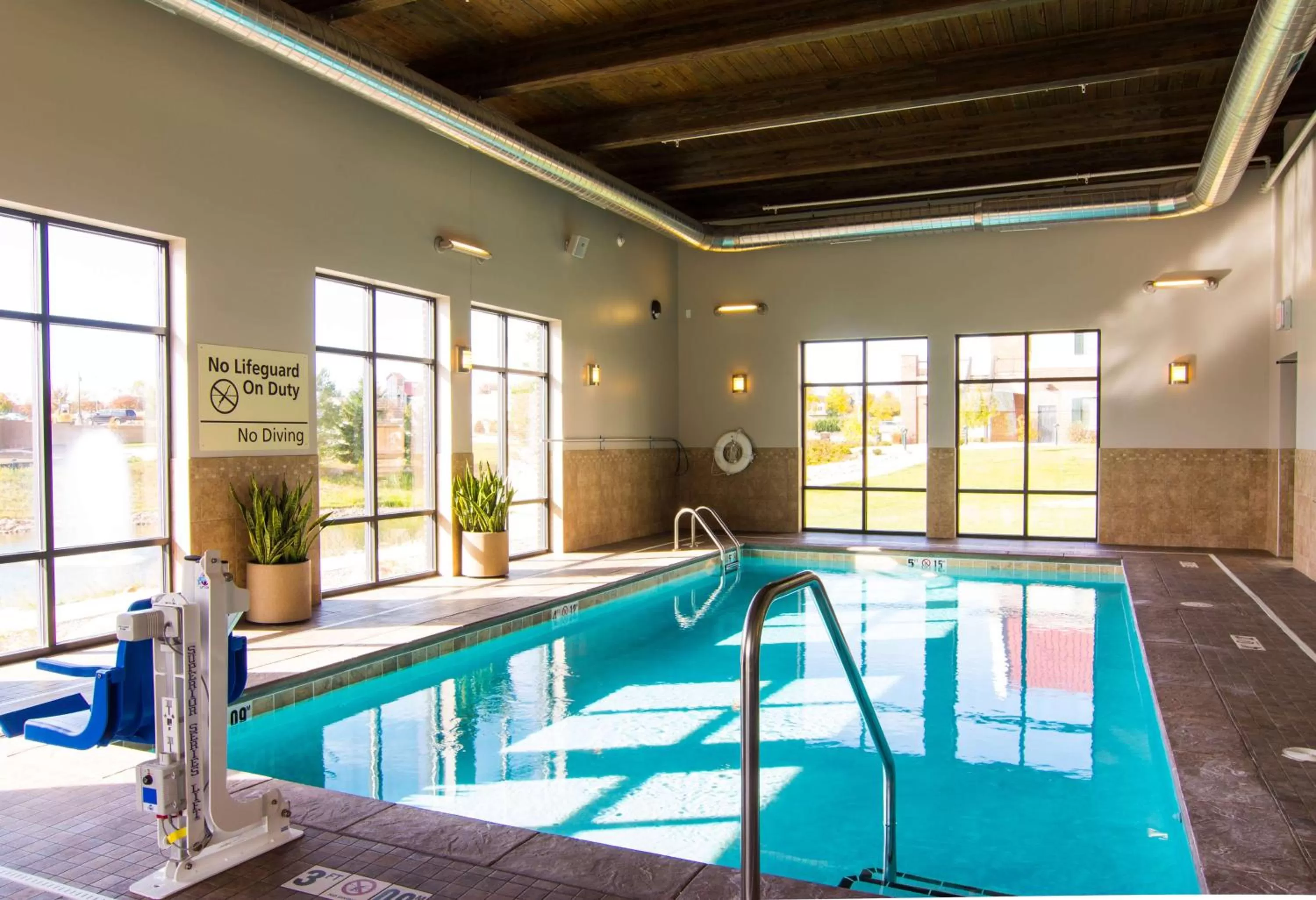 Pool view in Hampton Inn Orange City