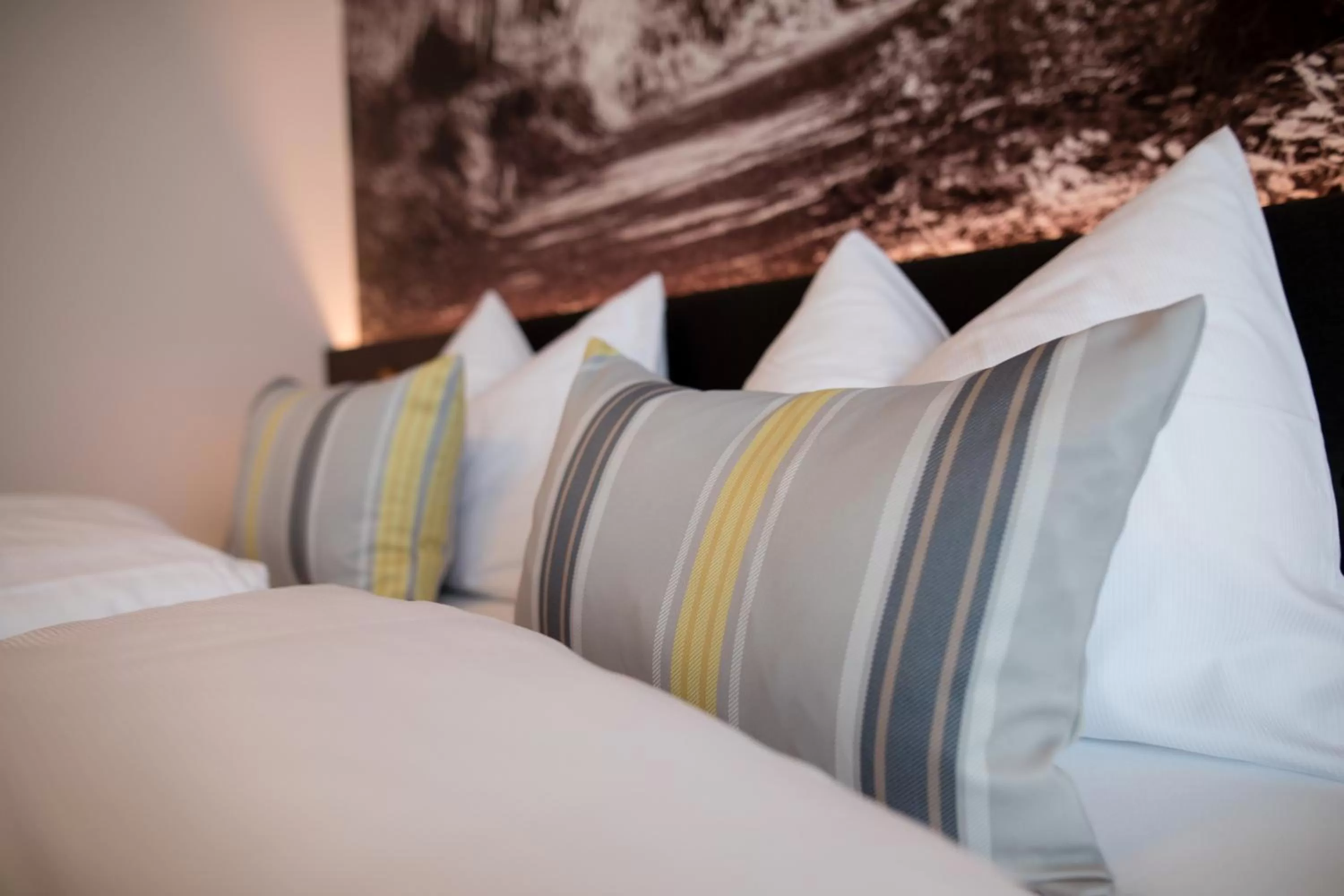 Bed in Hotel Hausschachen