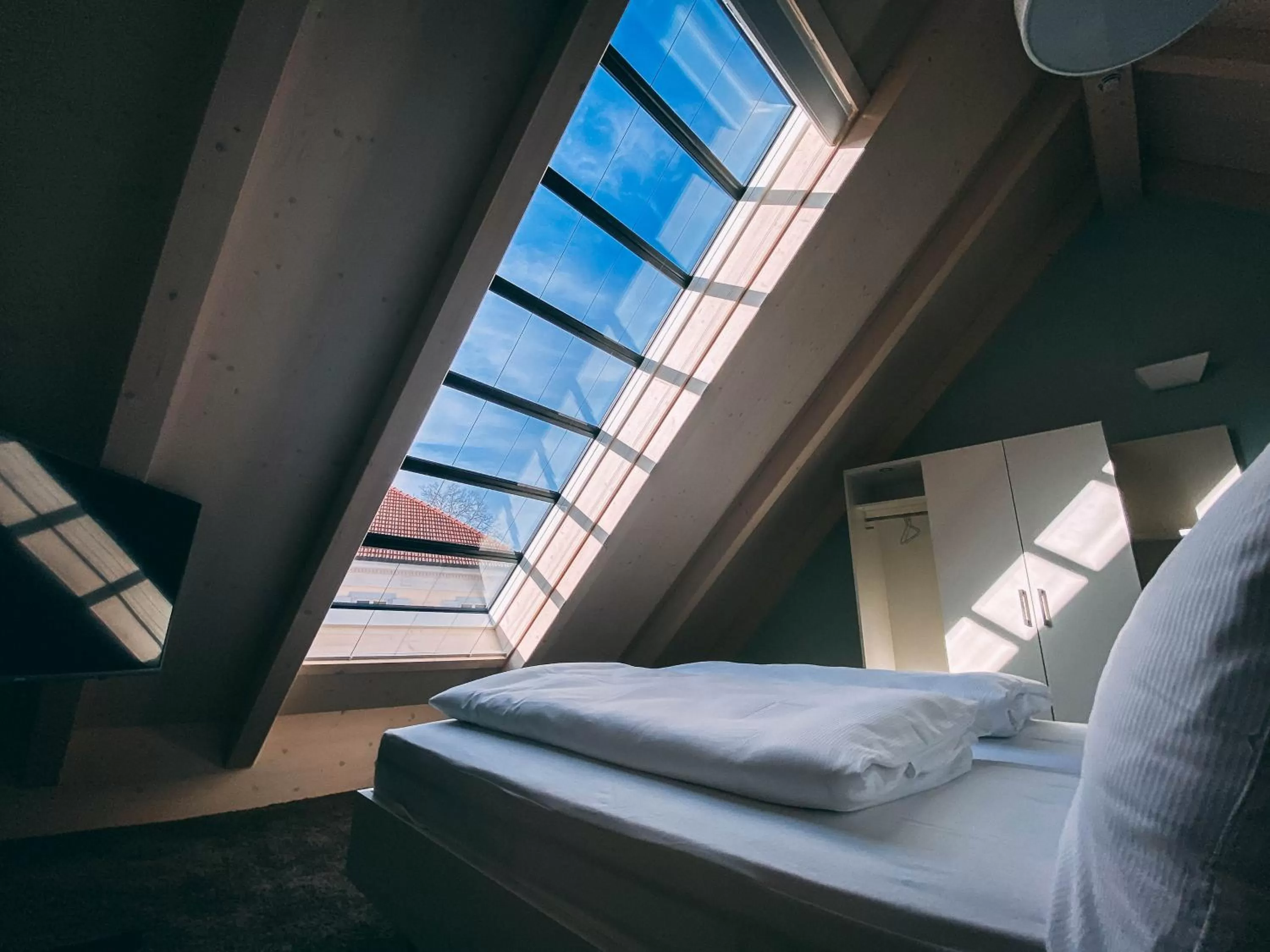 View (from property/room), Bed in Stadthotel Haslach