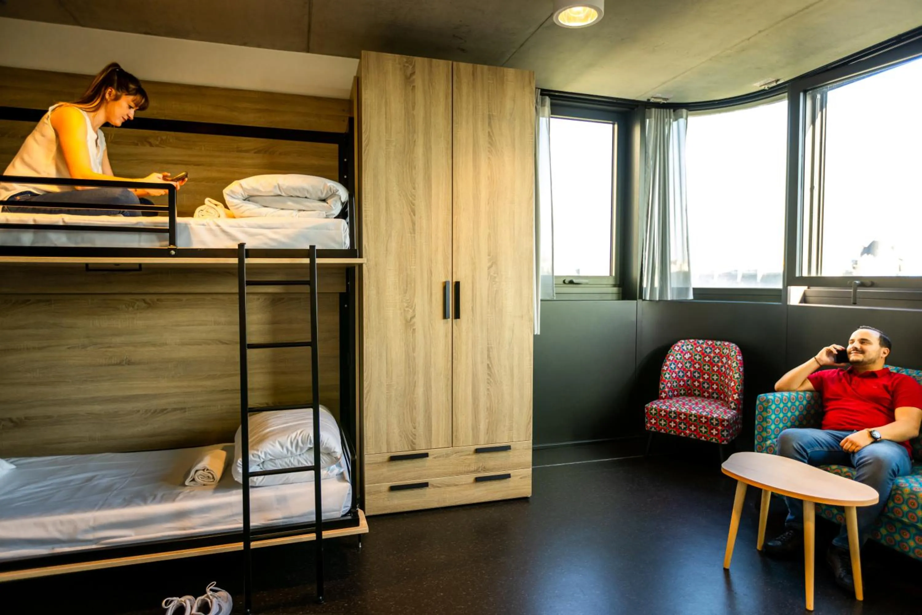 Bird's eye view, Bed in The People - Paris Marais