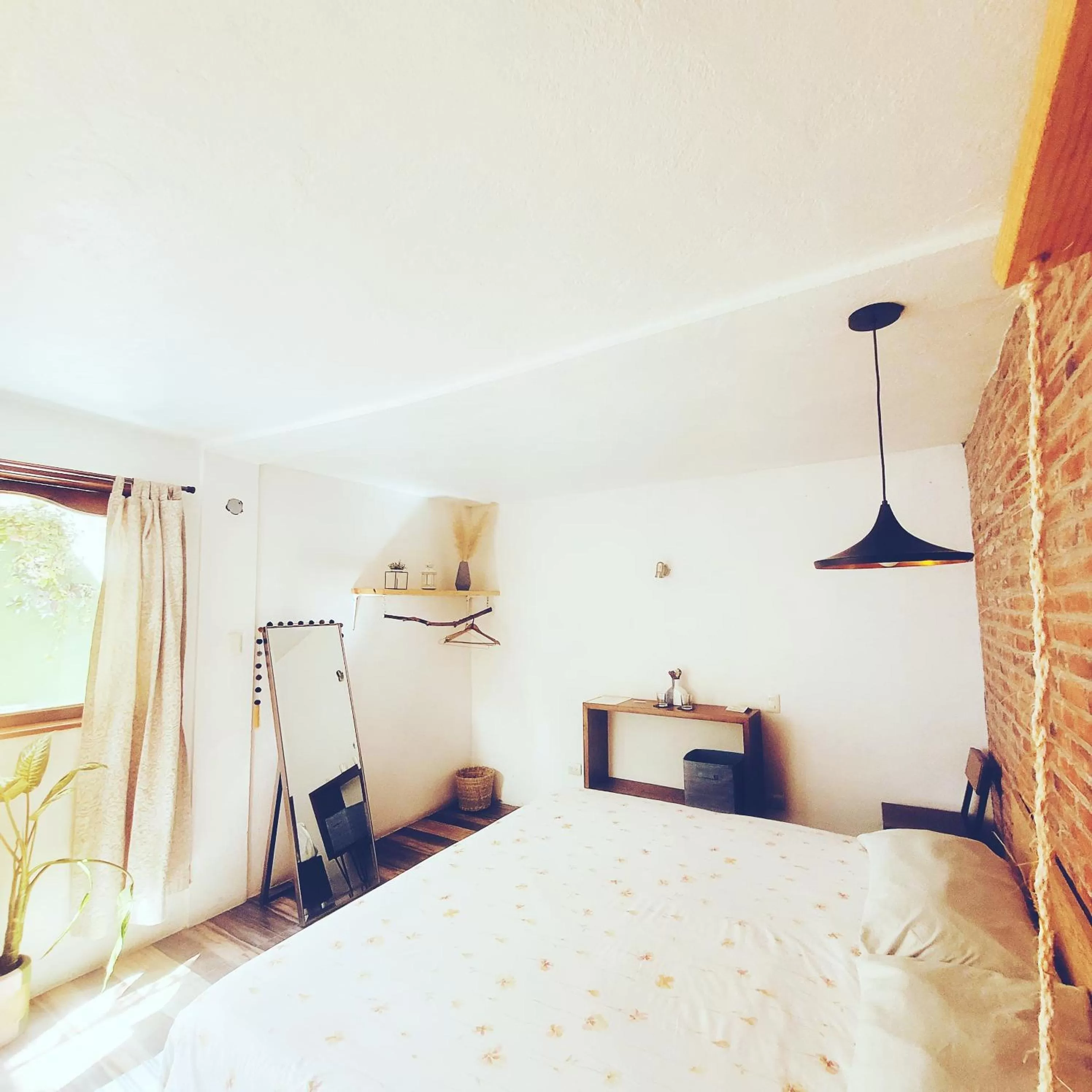 Bed in Hostal Hoja Santa