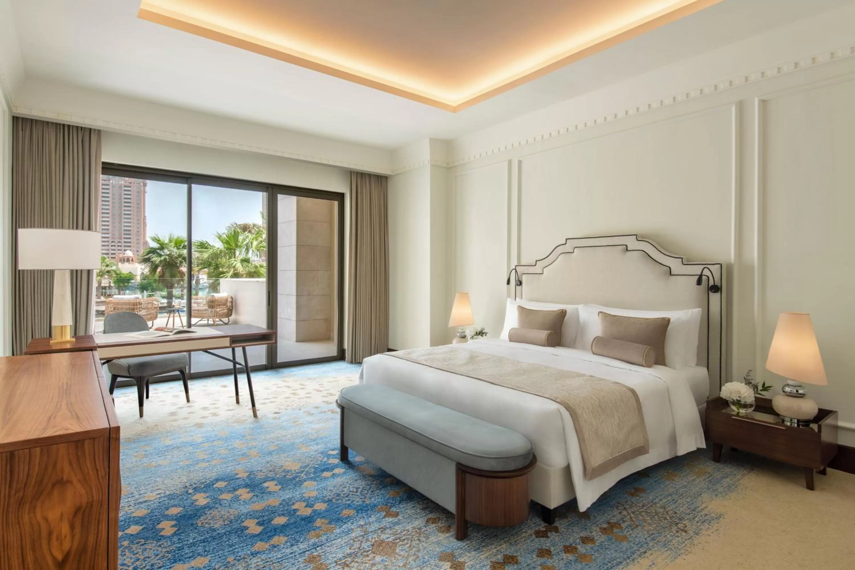 Bedroom, Bed in The St. Regis Marsa Arabia Island, The Pearl Qatar
