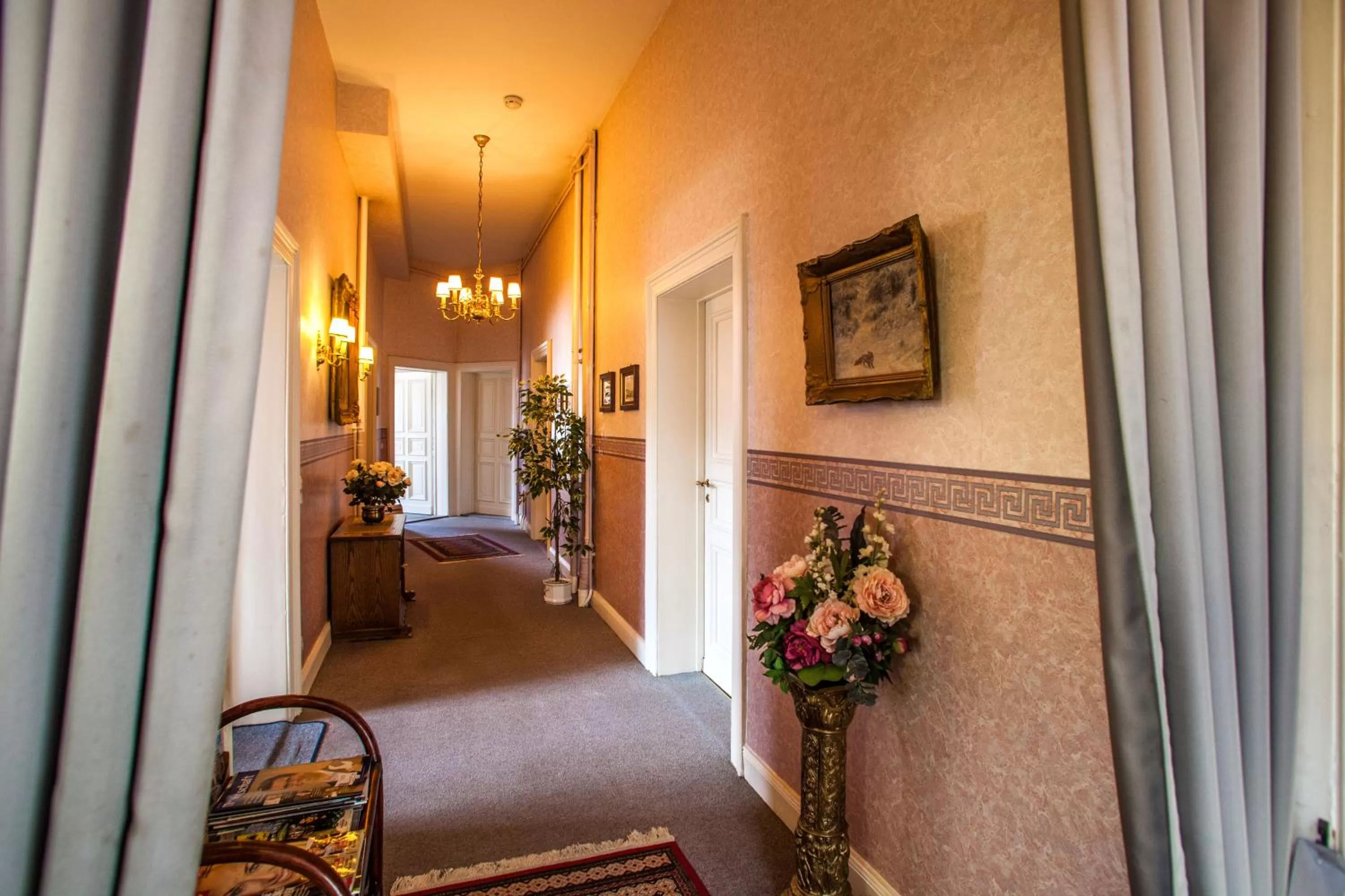 Decorative detail, Bed in Hotel Rosenau