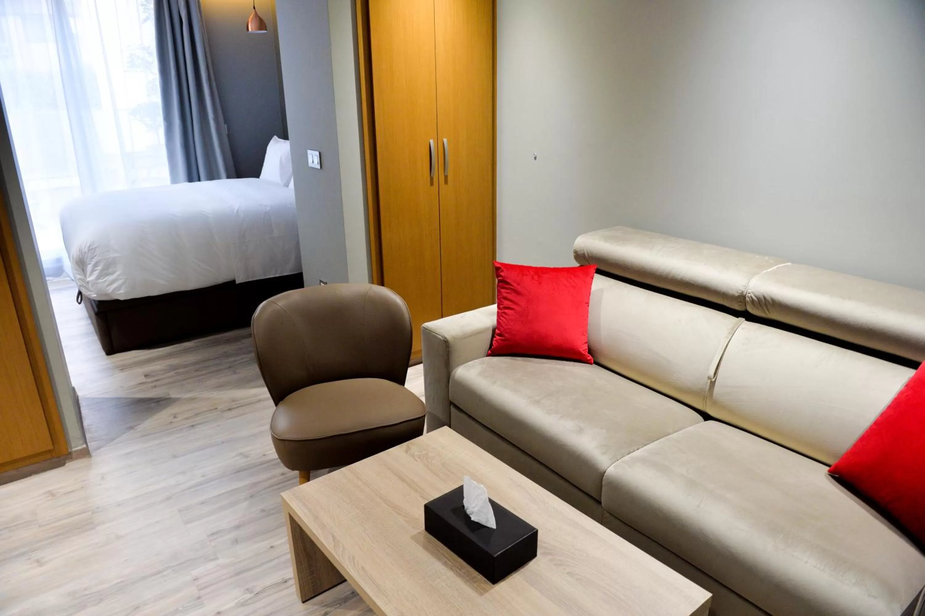 Bed in Le 22 Appart'Hotel