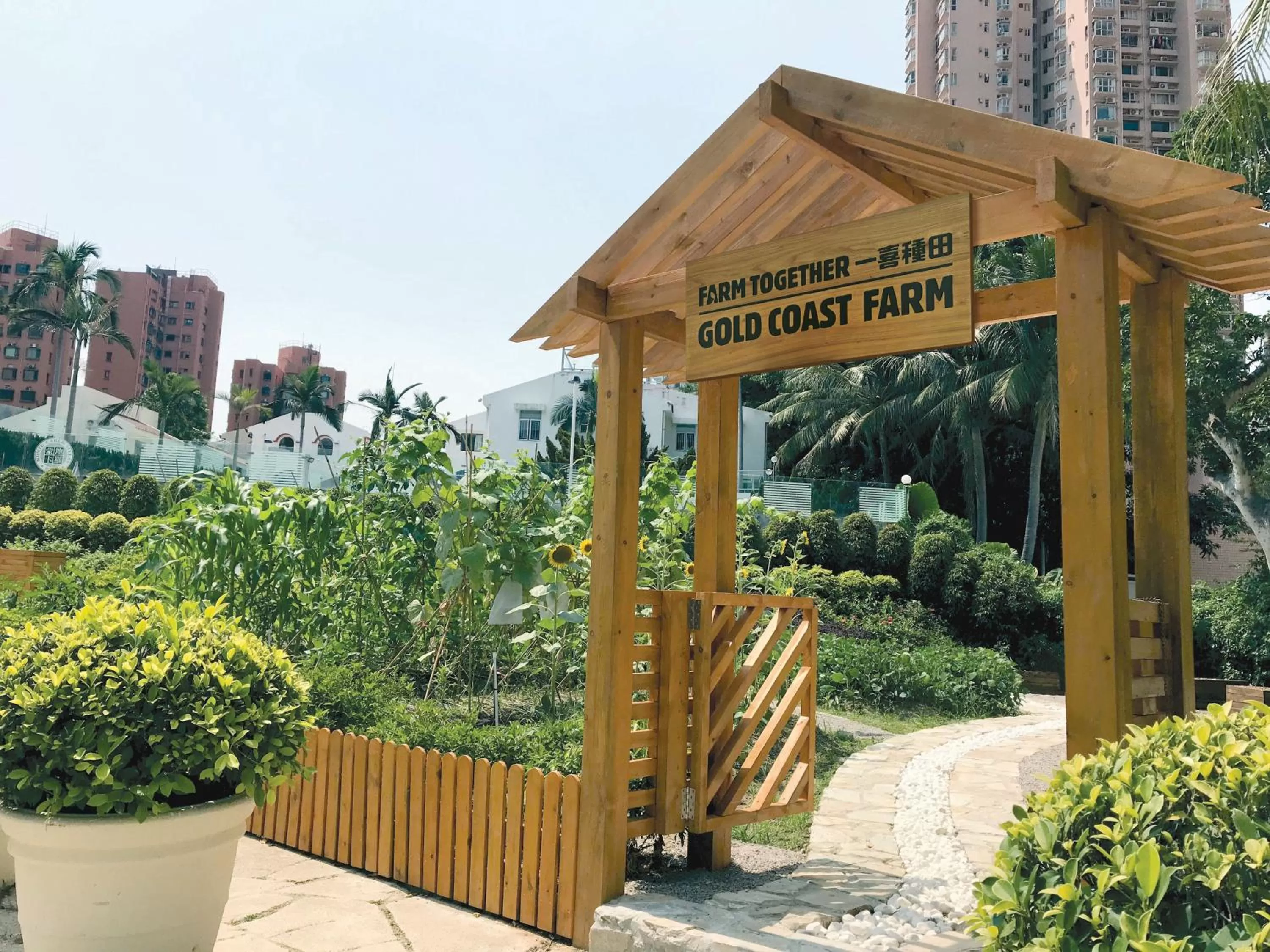 Garden in Hong Kong Gold Coast Hotel