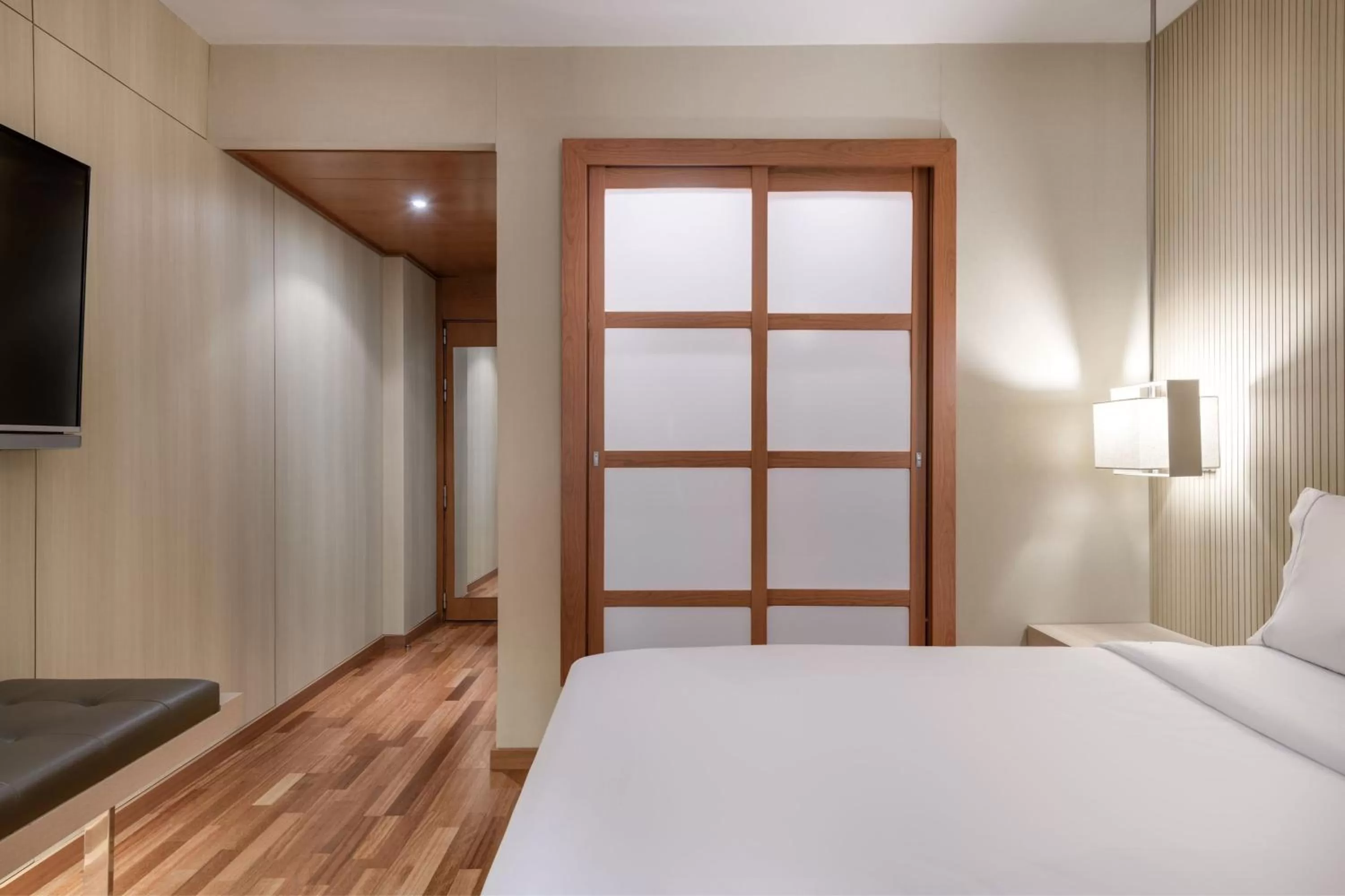 Photo of the whole room, Bed in AC Hotel Aravaca by Marriott