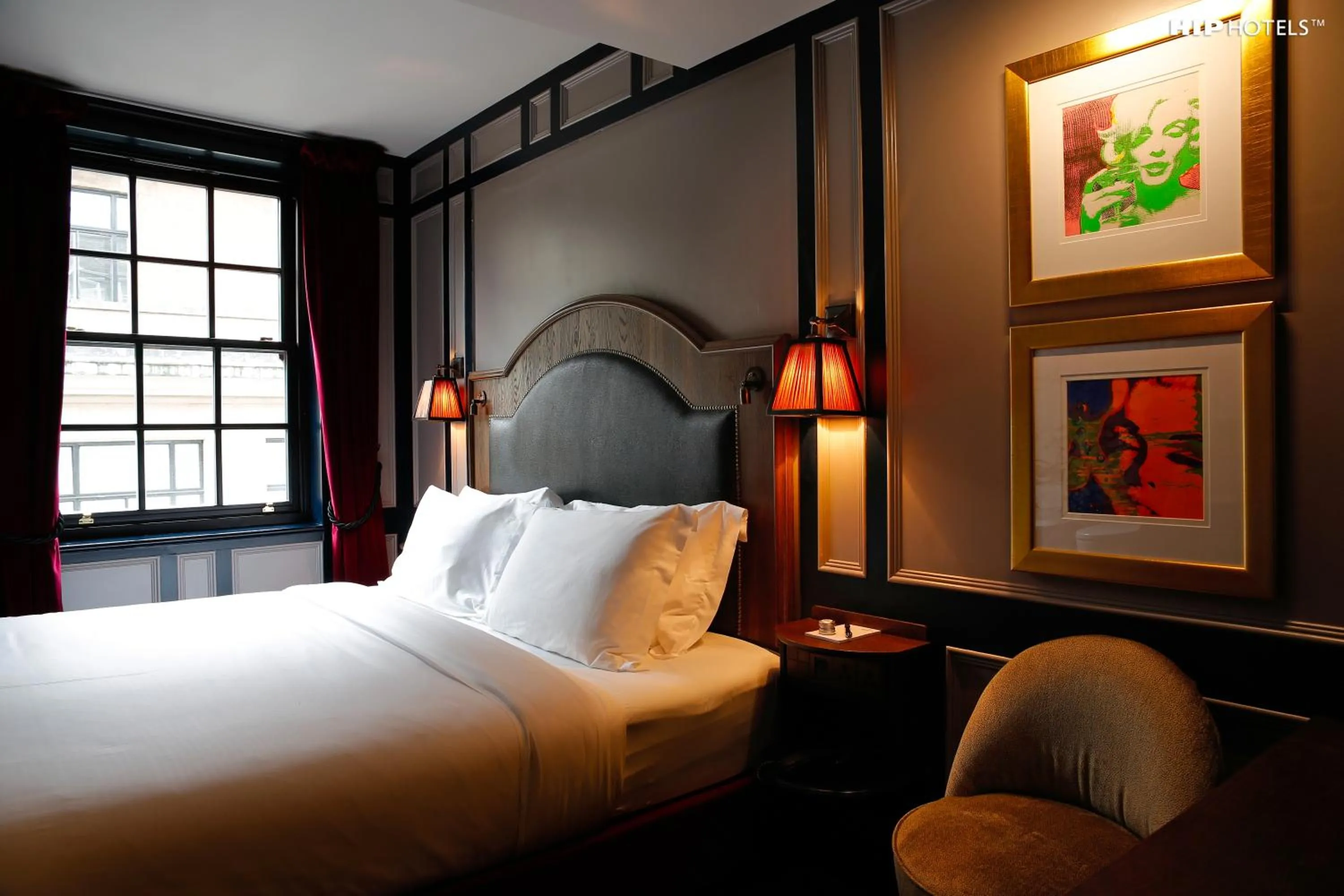 Bed in Mimi's Hotel Soho