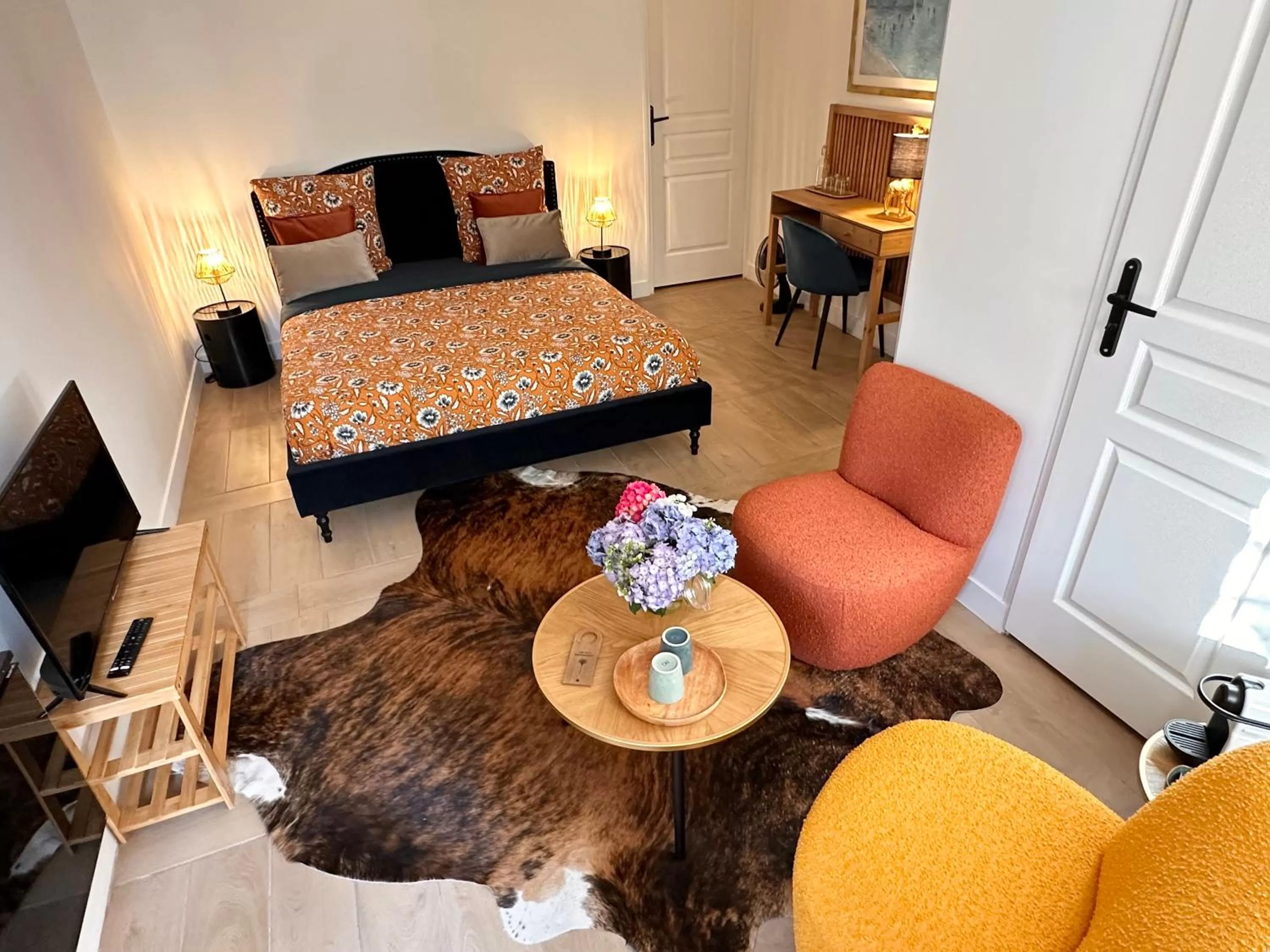 Bed in Les Turquoises Étretat - L'Hôtel-Boutique