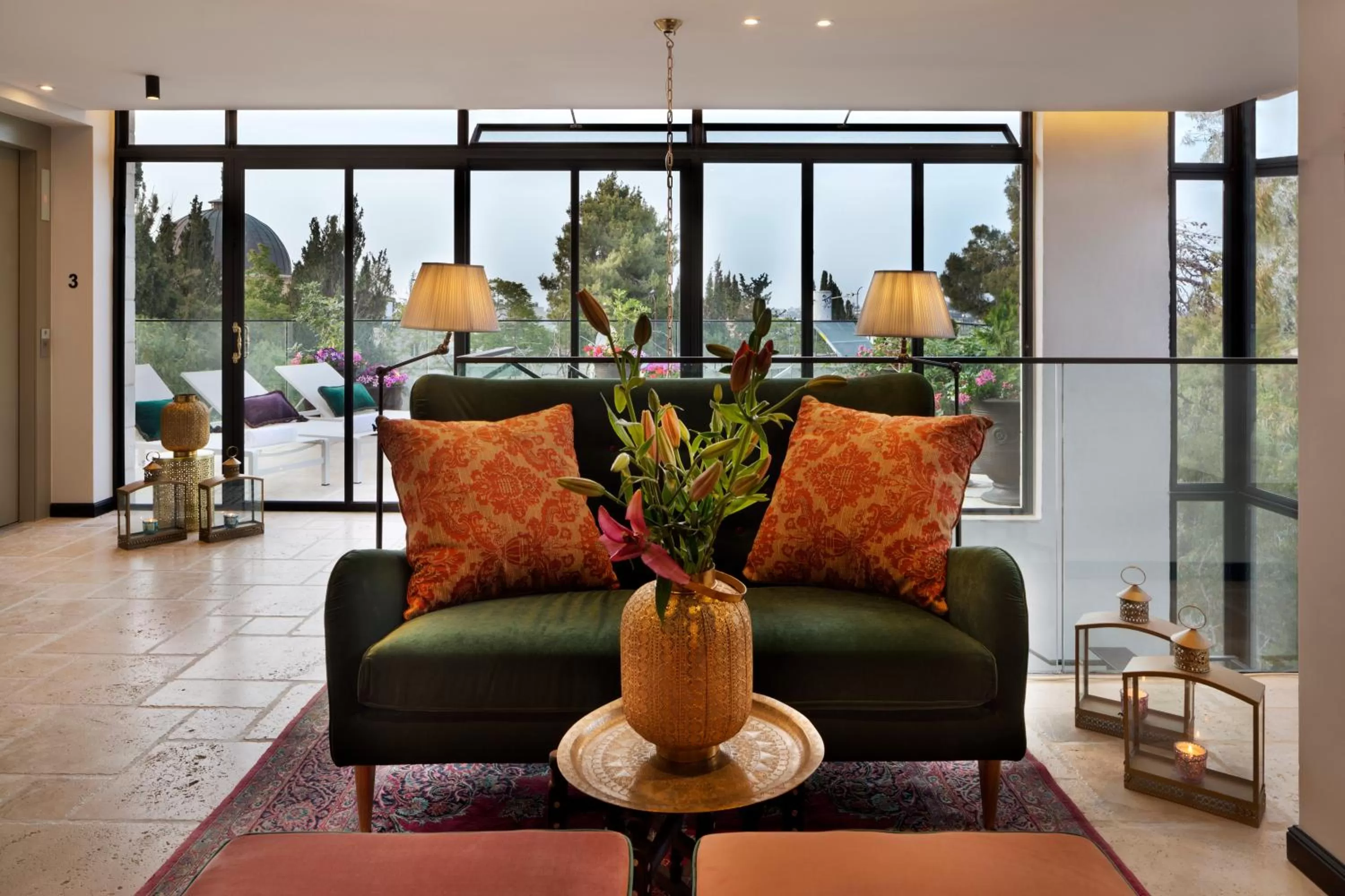 Patio in Villa Brown Jerusalem, a member of Brown Hotels