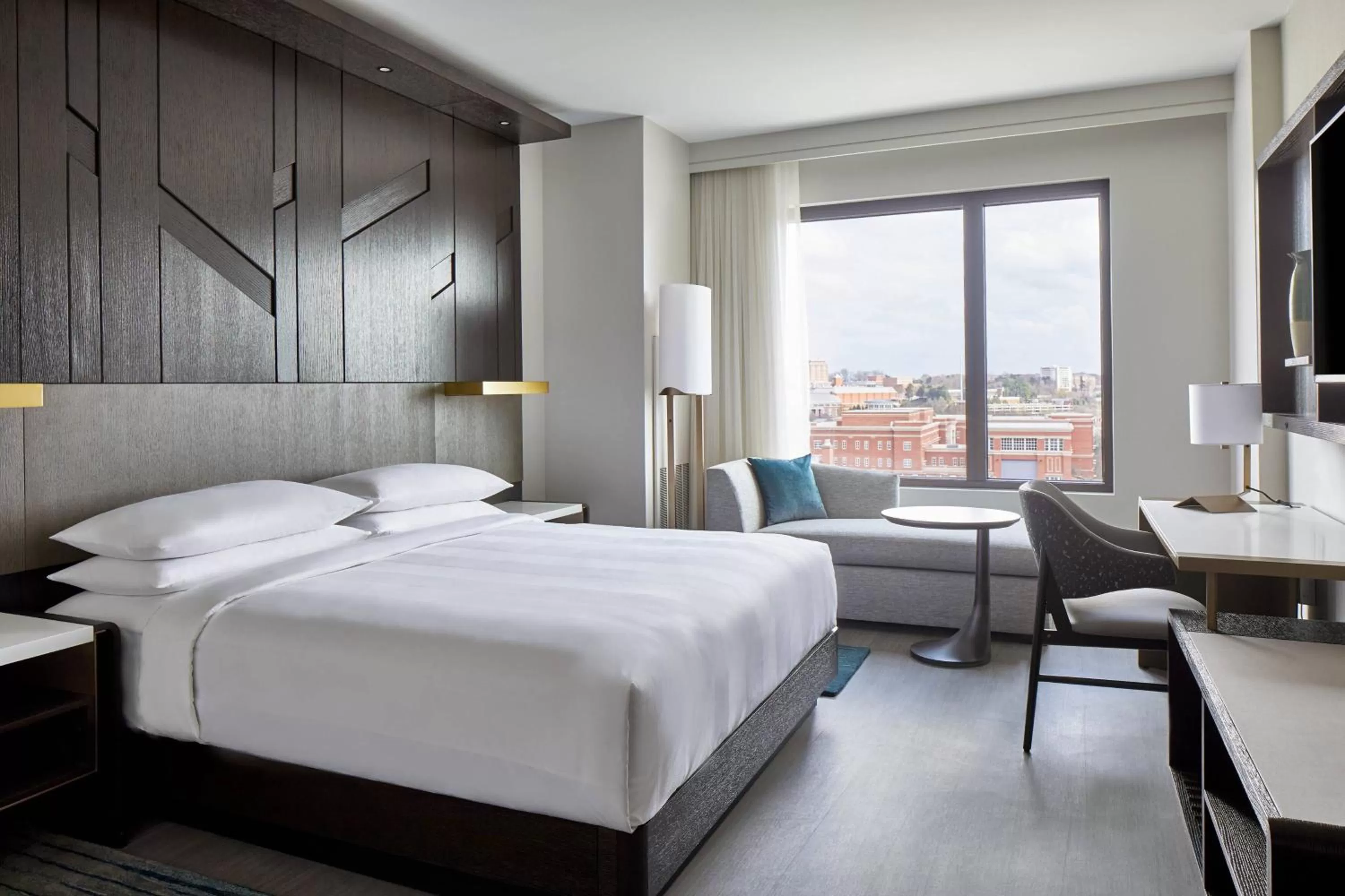 Photo of the whole room, Bed in UNC Charlotte Marriott Hotel & Conference Center